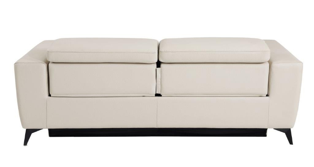 GUF 989 Power Reclining Sofa - Beige, Genuine Italian Leather