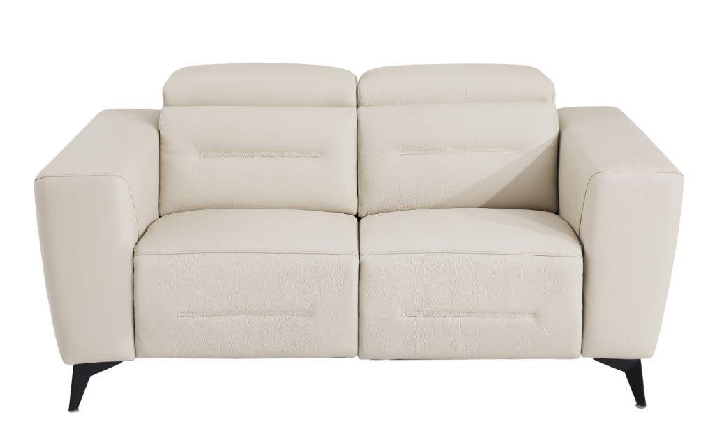 GUF 989 Power Reclining Loveseat - Beige, Leather