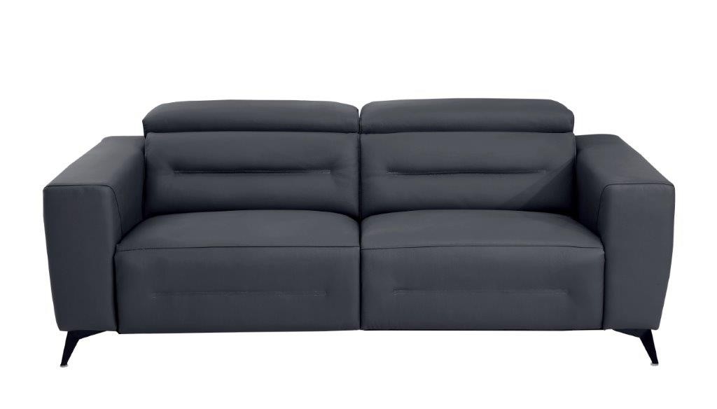 GUF 989 Power Reclining Sofa Set - Dark Gray, Leather