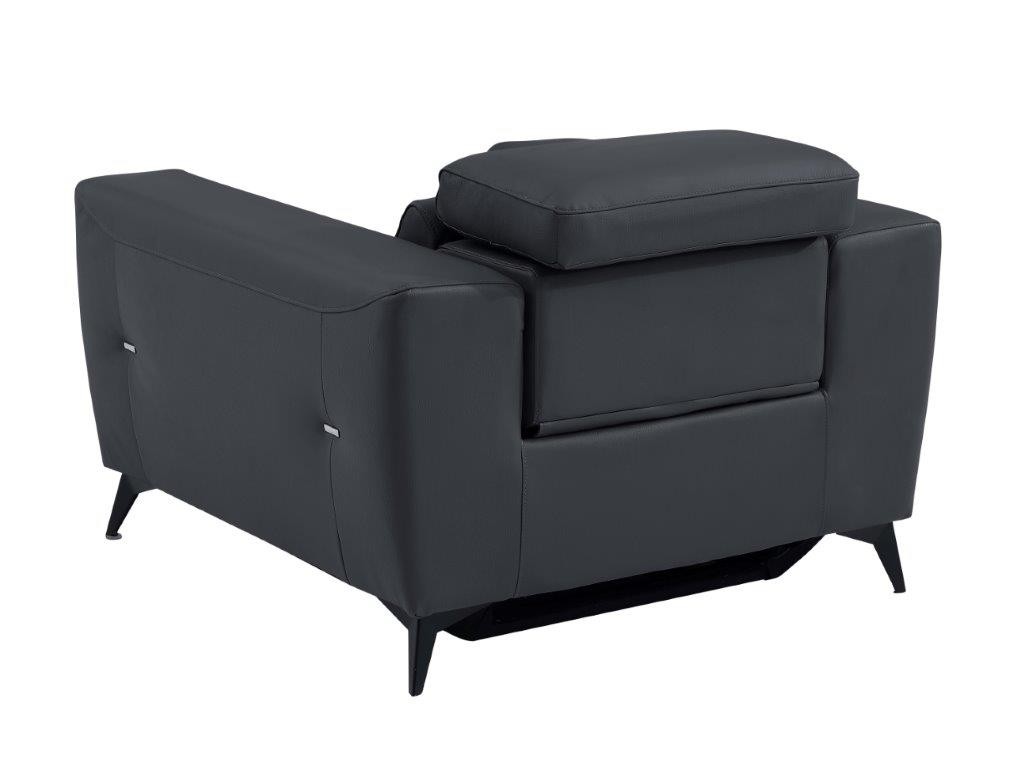 GUF 989 Power Reclining Chair - Dark Gray, Leather