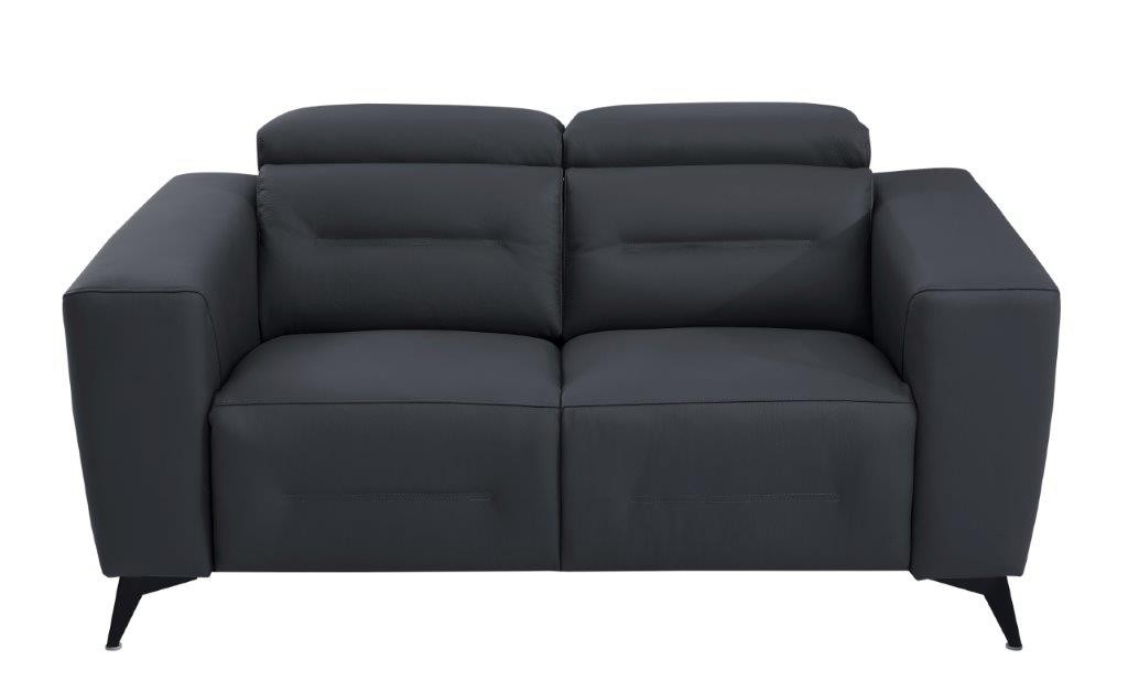 GUF 989 Power Reclining Sofa Set - Dark Gray, Leather