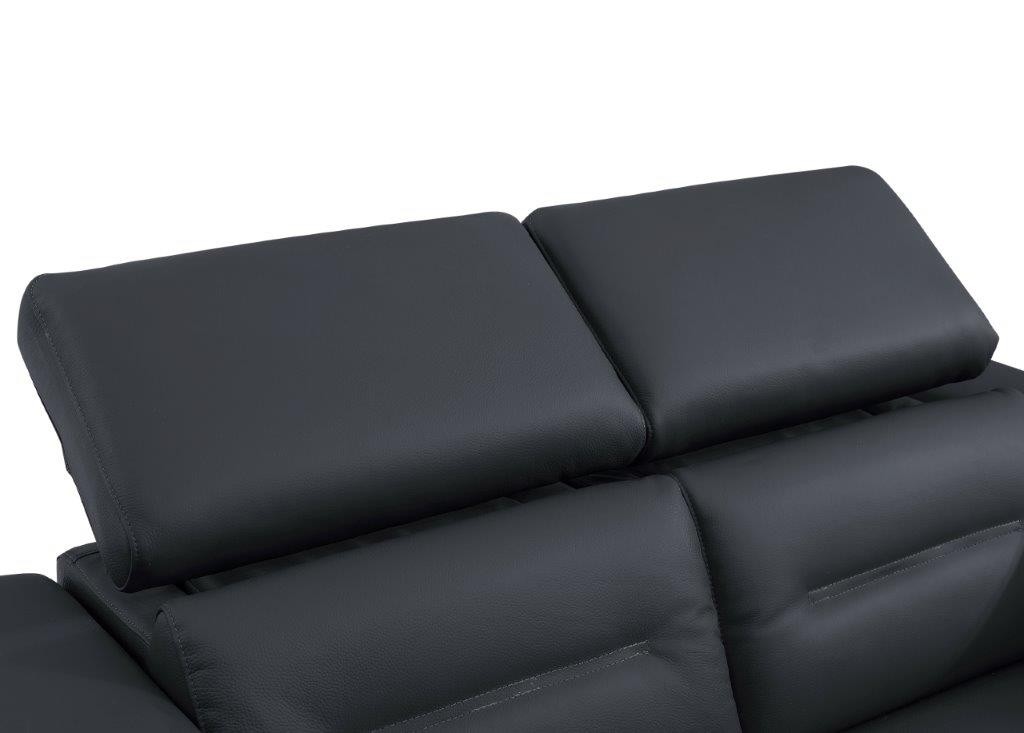 GUF 989 Power Reclining Chair - Dark Gray, Leather
