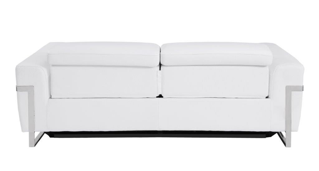 GUF 990 Power Reclining Loveseat - White, Genuine Italian Leather