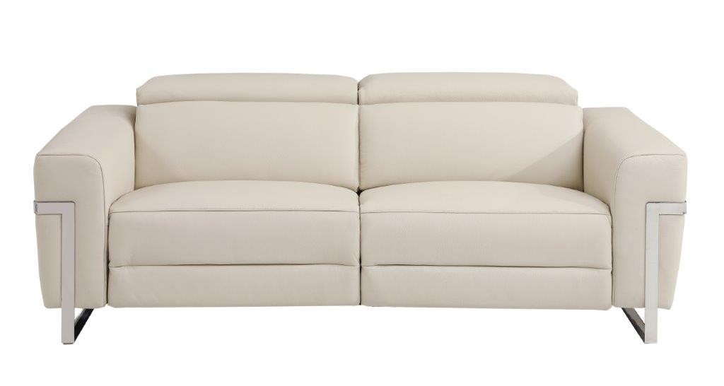 GUF 990 Power Reclining Sofa Set - Beige, Genuine Italian Leather