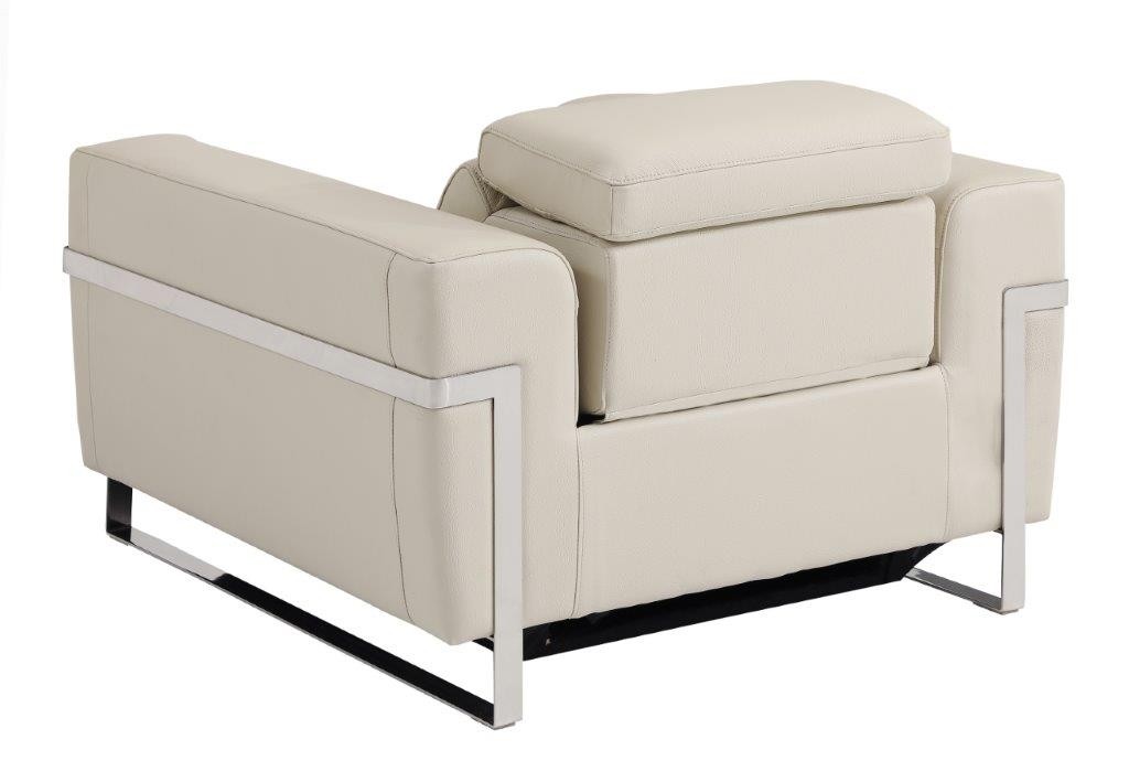 GUF 990 Power Reclining Sofa Set - Beige, Genuine Italian Leather