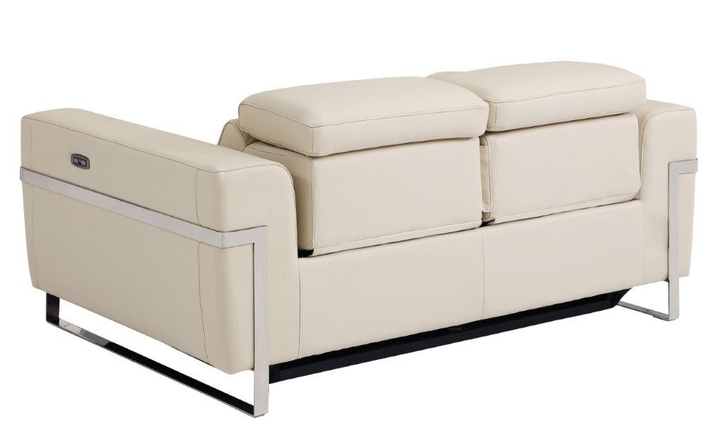 GUF 990 Power Reclining Sofa Set - Beige, Genuine Italian Leather