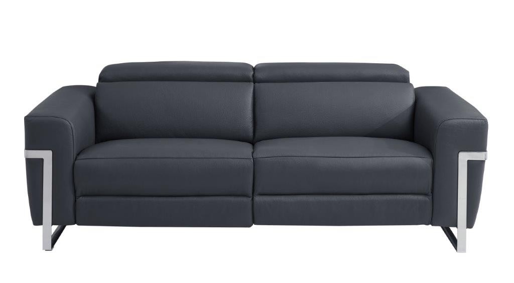 GUF 990 Power Reclining Sofa - Dark Gray, Genuine Italian Leather