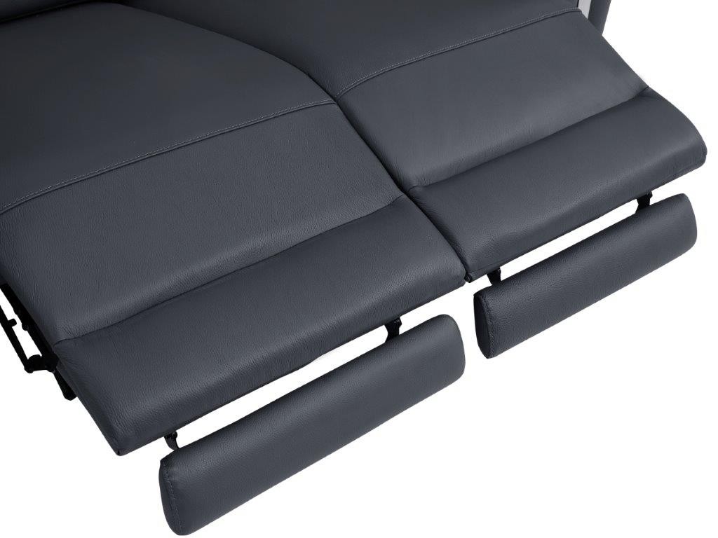 GUF 990 Power Reclining Loveseat - Dark Gray, Genuine Italian Leather