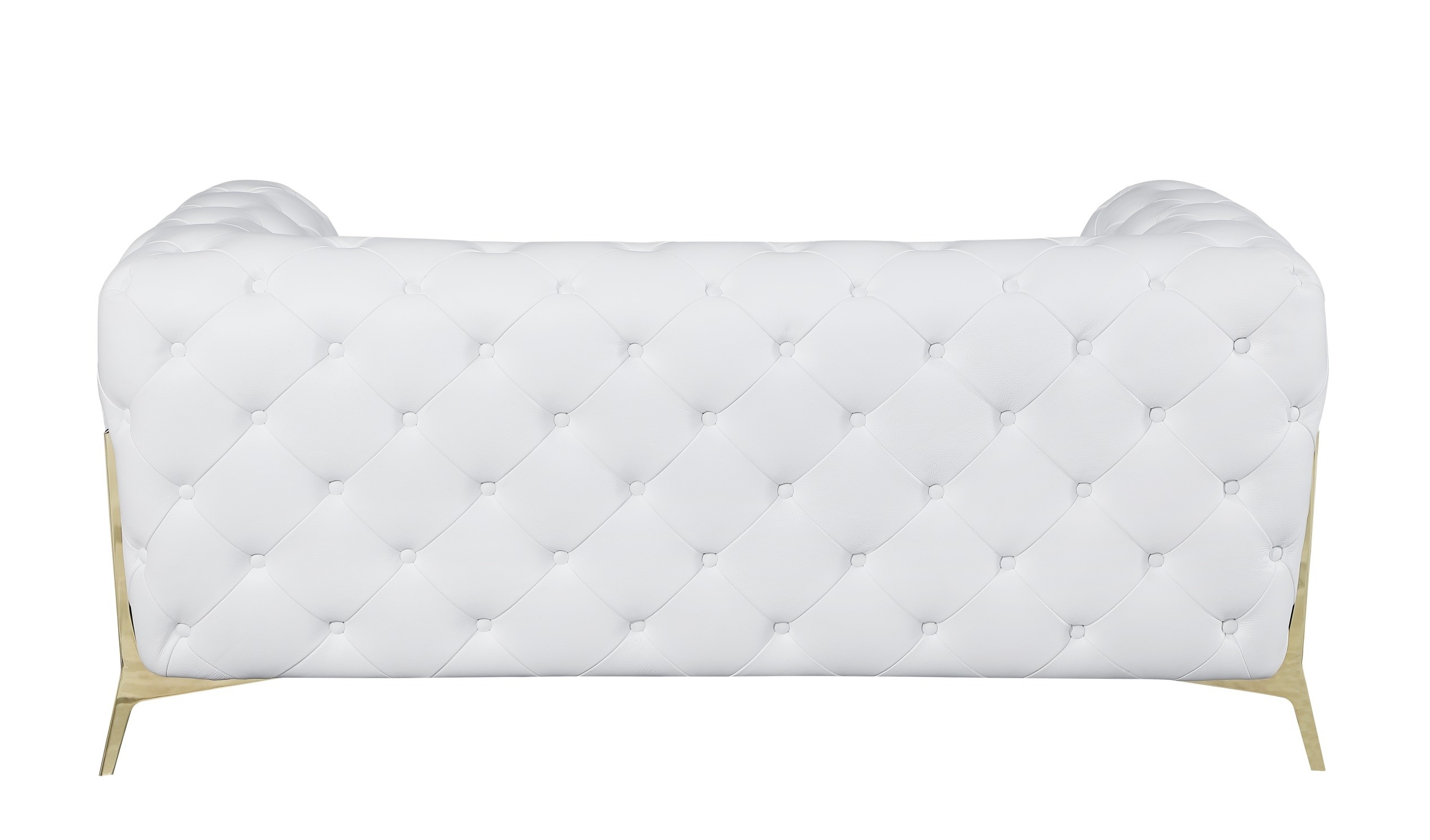 GUF 970 Sofa with Loveseat - White, Genuine Italian Leather