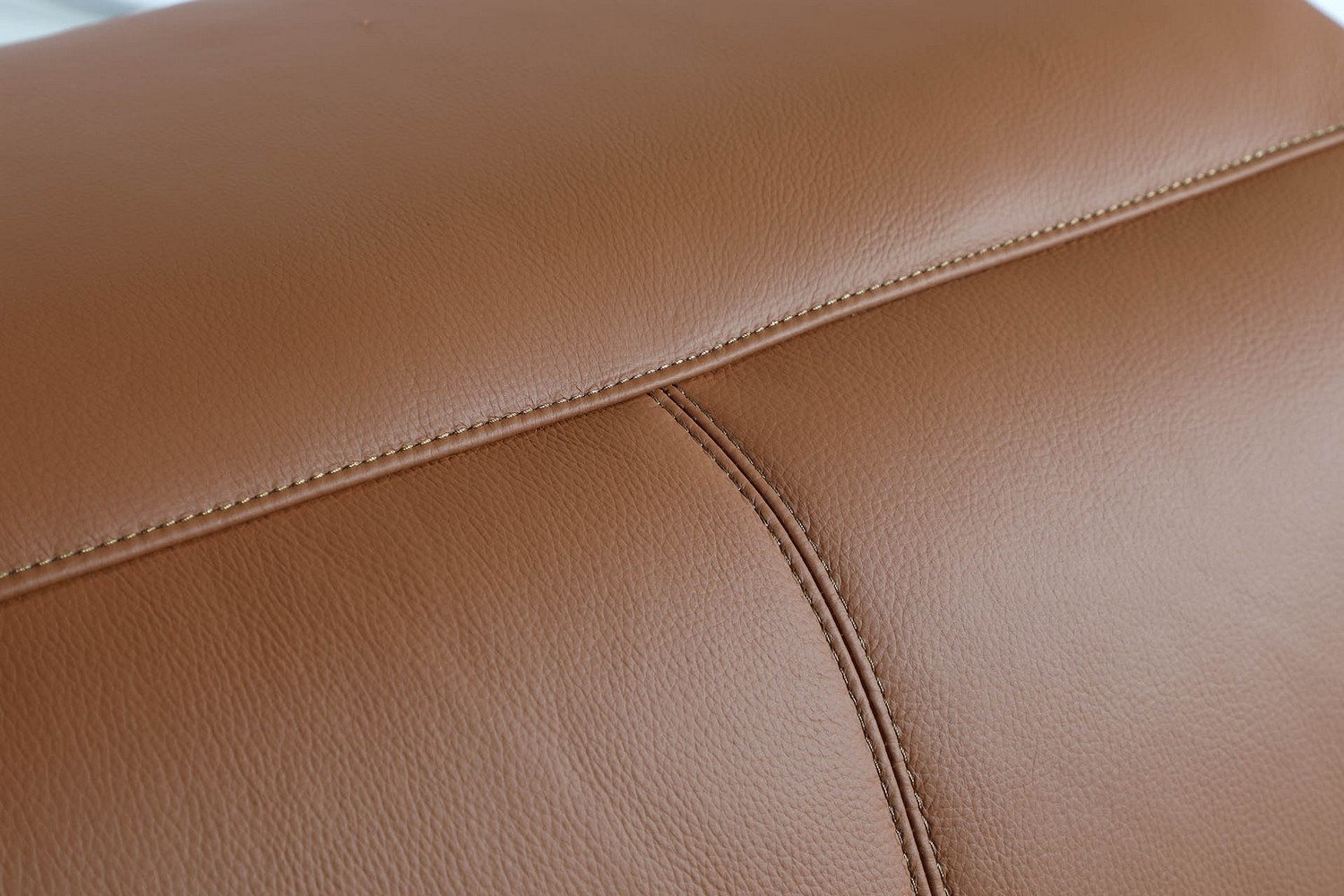 GUF 9762 3 Power Reclining 8pc Sectional with 2 Consoles - Camel, Genuine Italian Leather