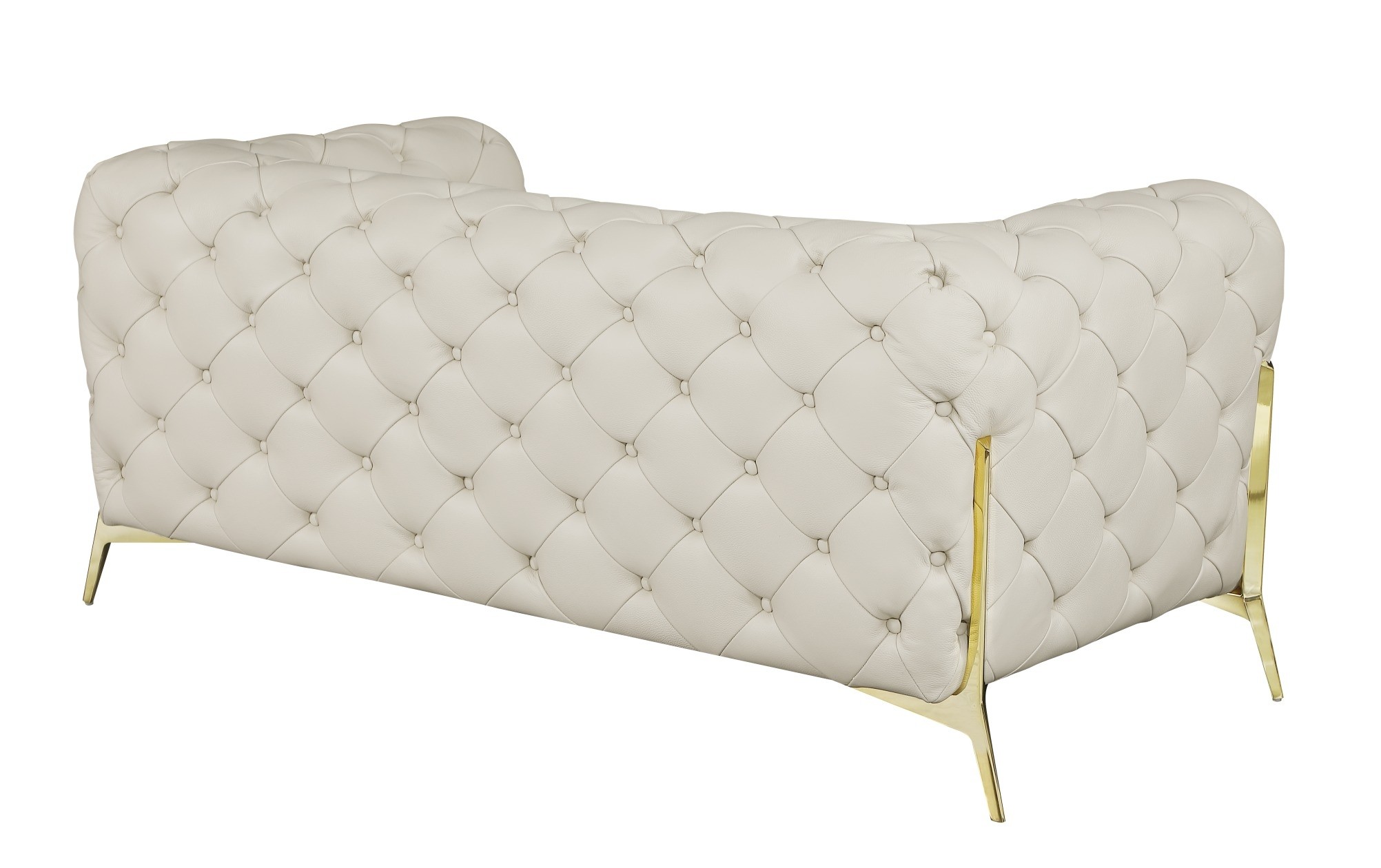 GUF 970 Sofa with Loveseat - Beige, Genuine Italian Leather