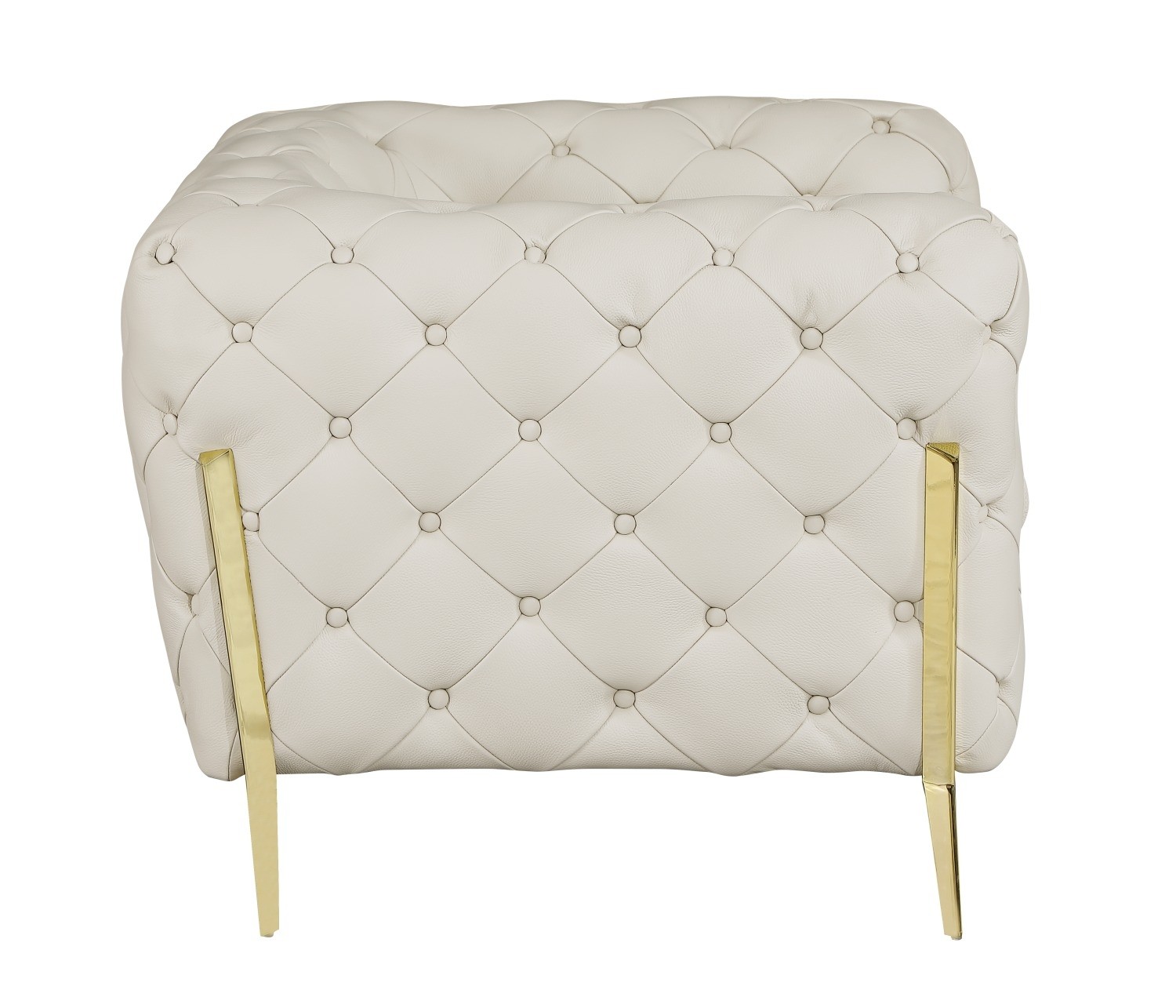 GUF 970 Sofa with Loveseat - Beige, Genuine Italian Leather
