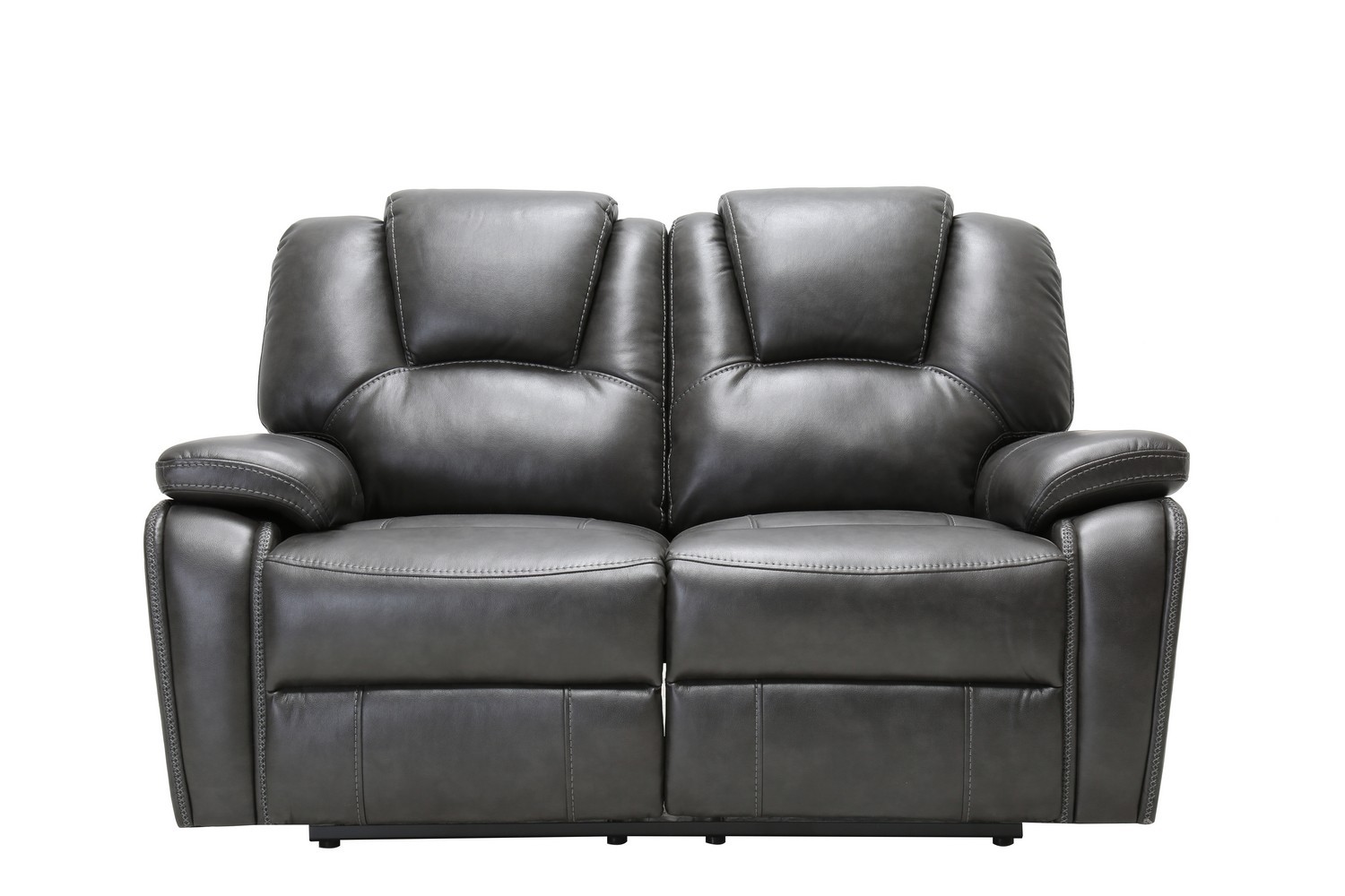 GUF - 7993 Power Reclining Sofa Set in Gray, Leather Air