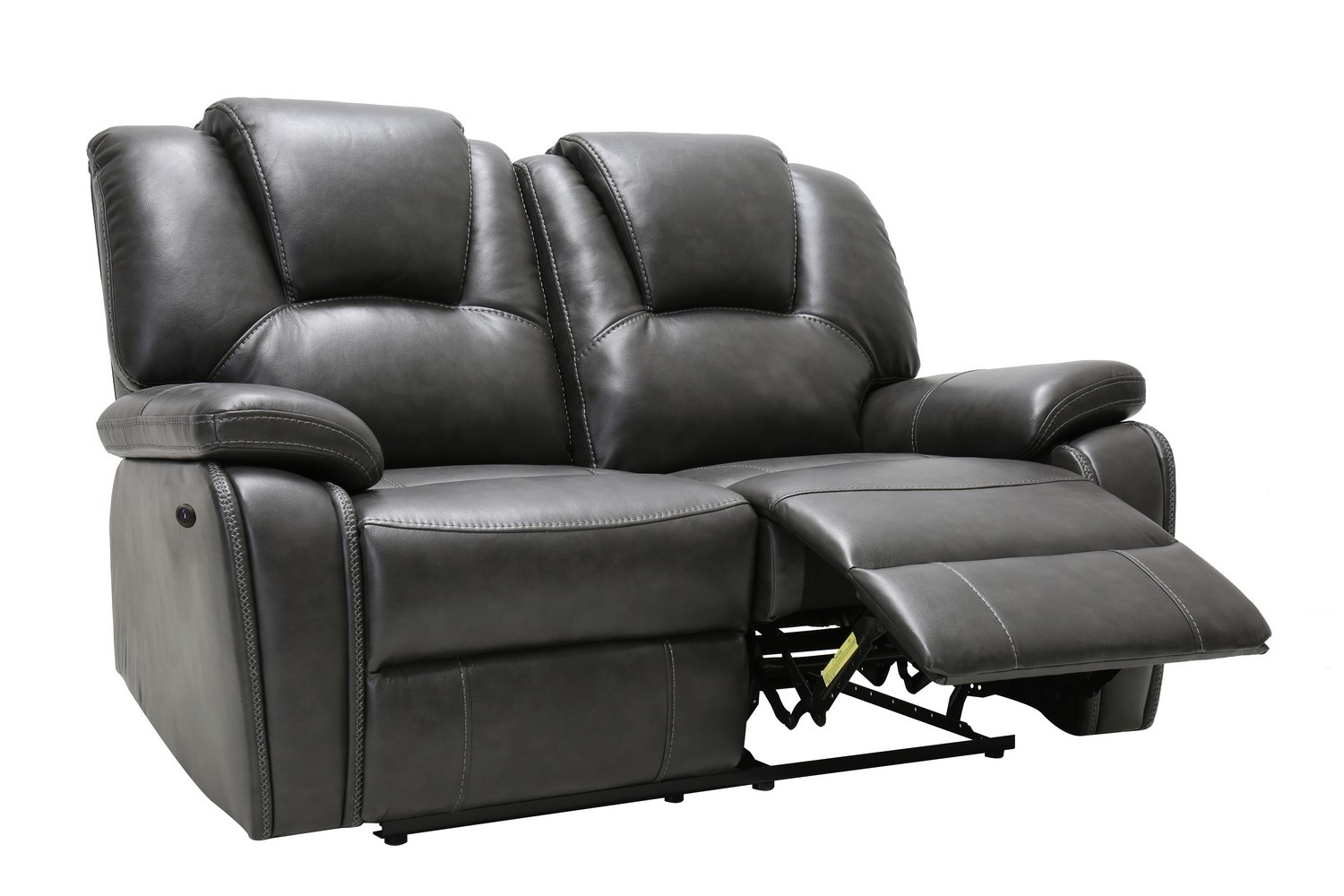 GUF - 7993 Power Reclining Loveseat in Gray, Leather Air