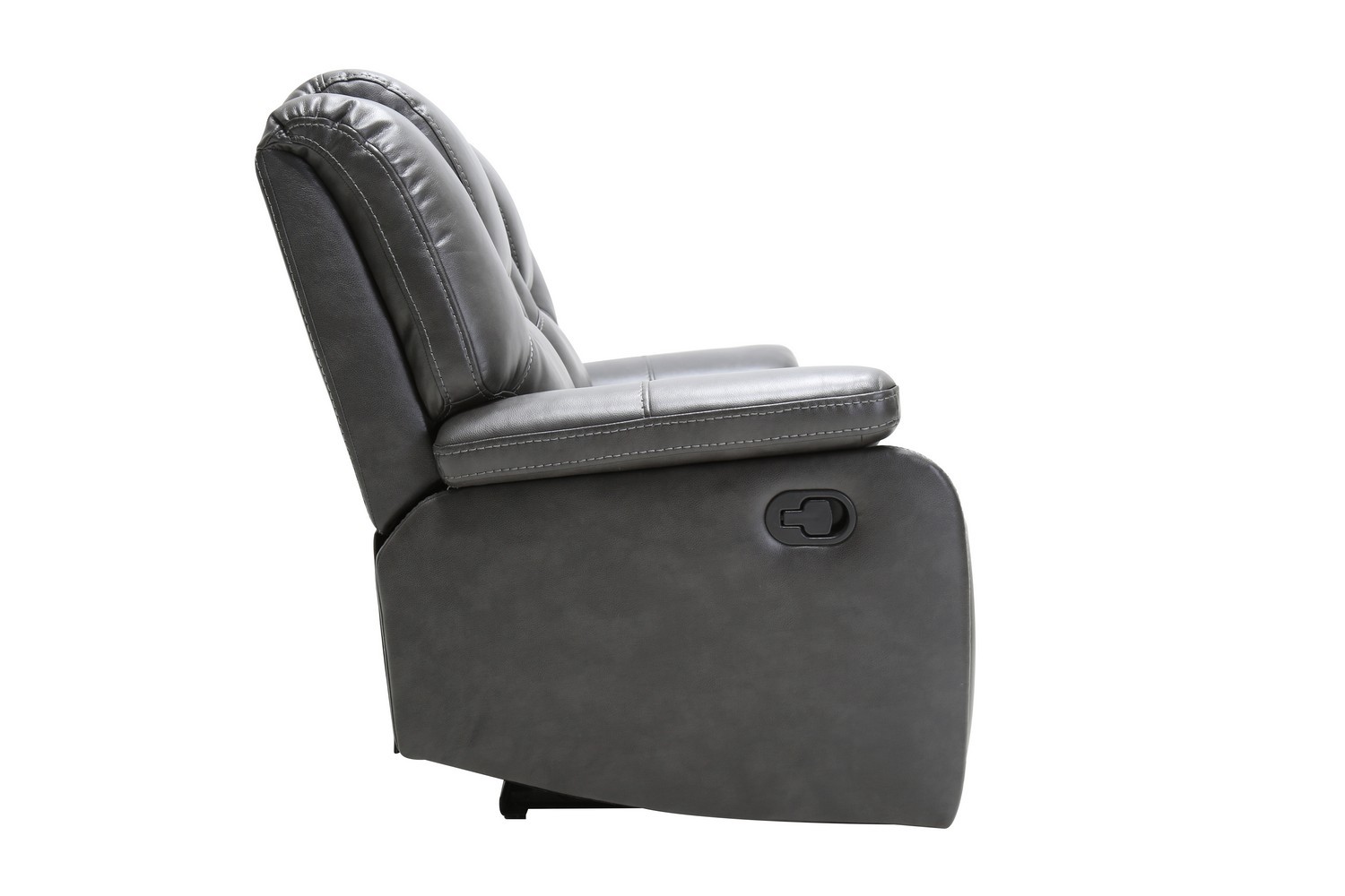 GUF - 7993 Loveseat in Gray, Leather Air