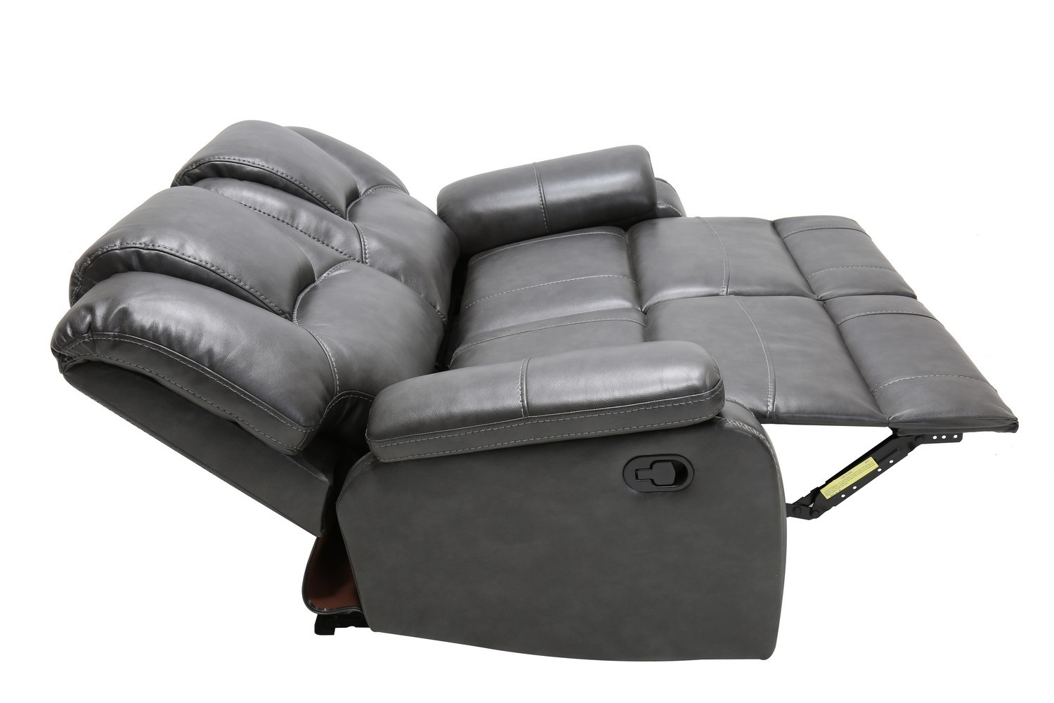 GUF - 7993 Loveseat in Gray, Leather Air