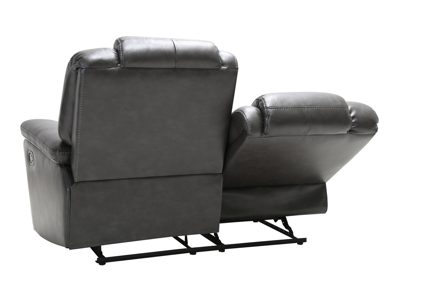 GUF - 7993 Loveseat in Gray, Leather Air