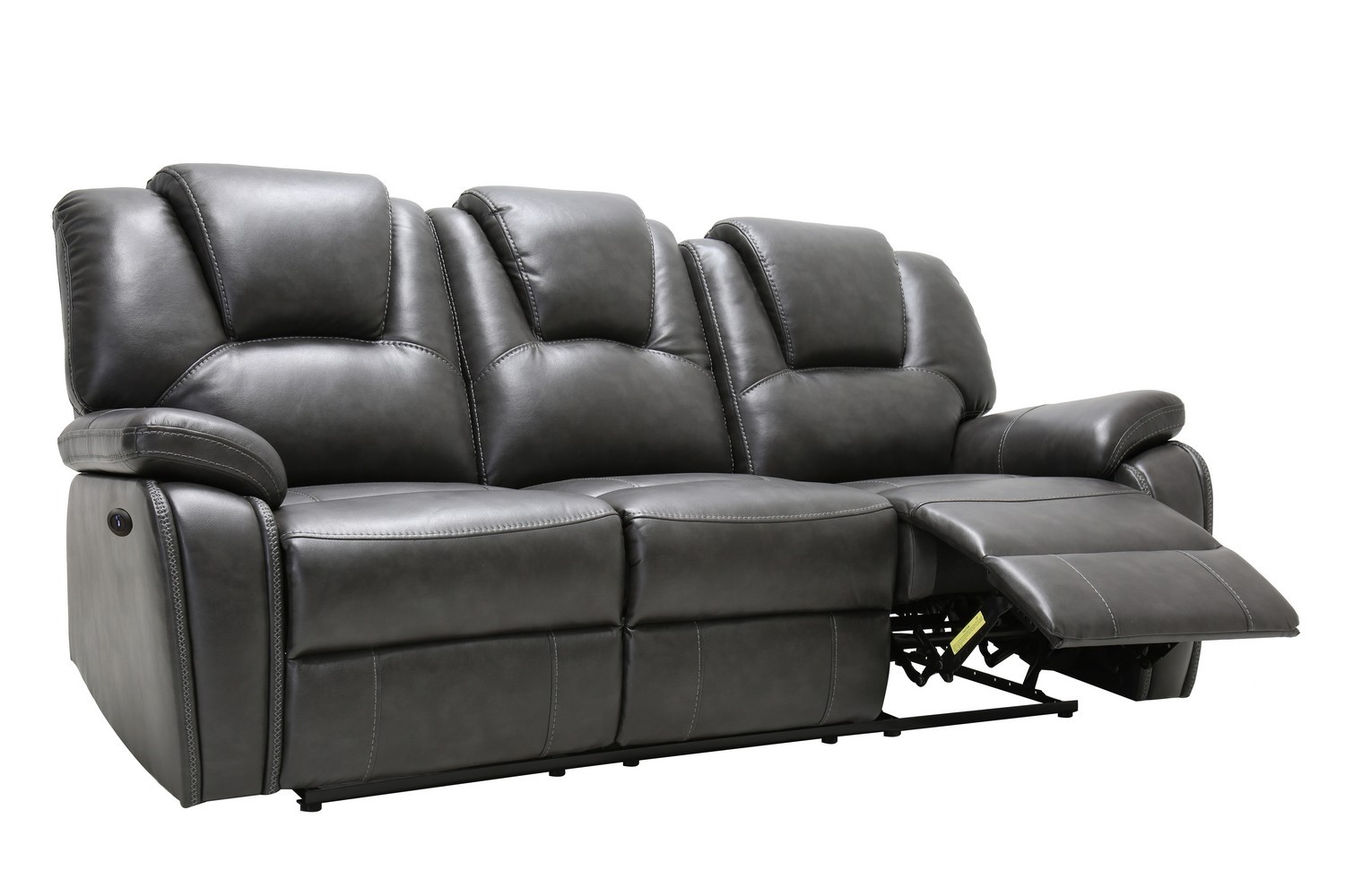 GUF - 7993 Power Reclining Sofa Set in Gray, Leather Air