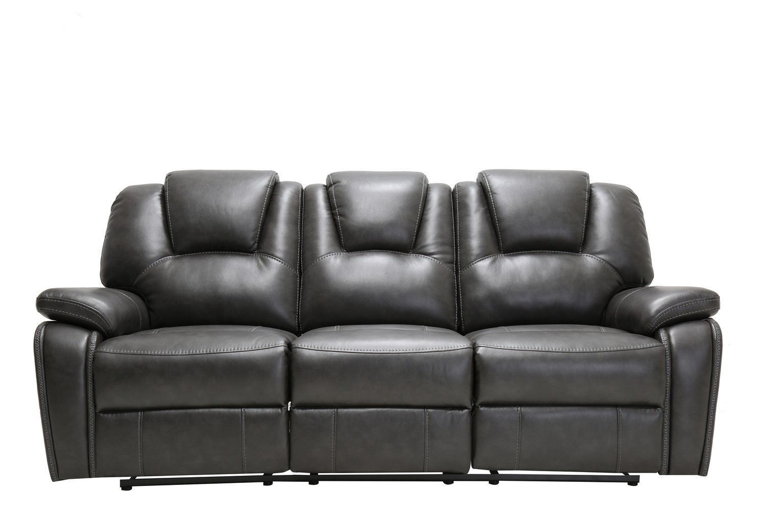 GUF - 7993 Power Reclining Sofa Set in Gray, Leather Air