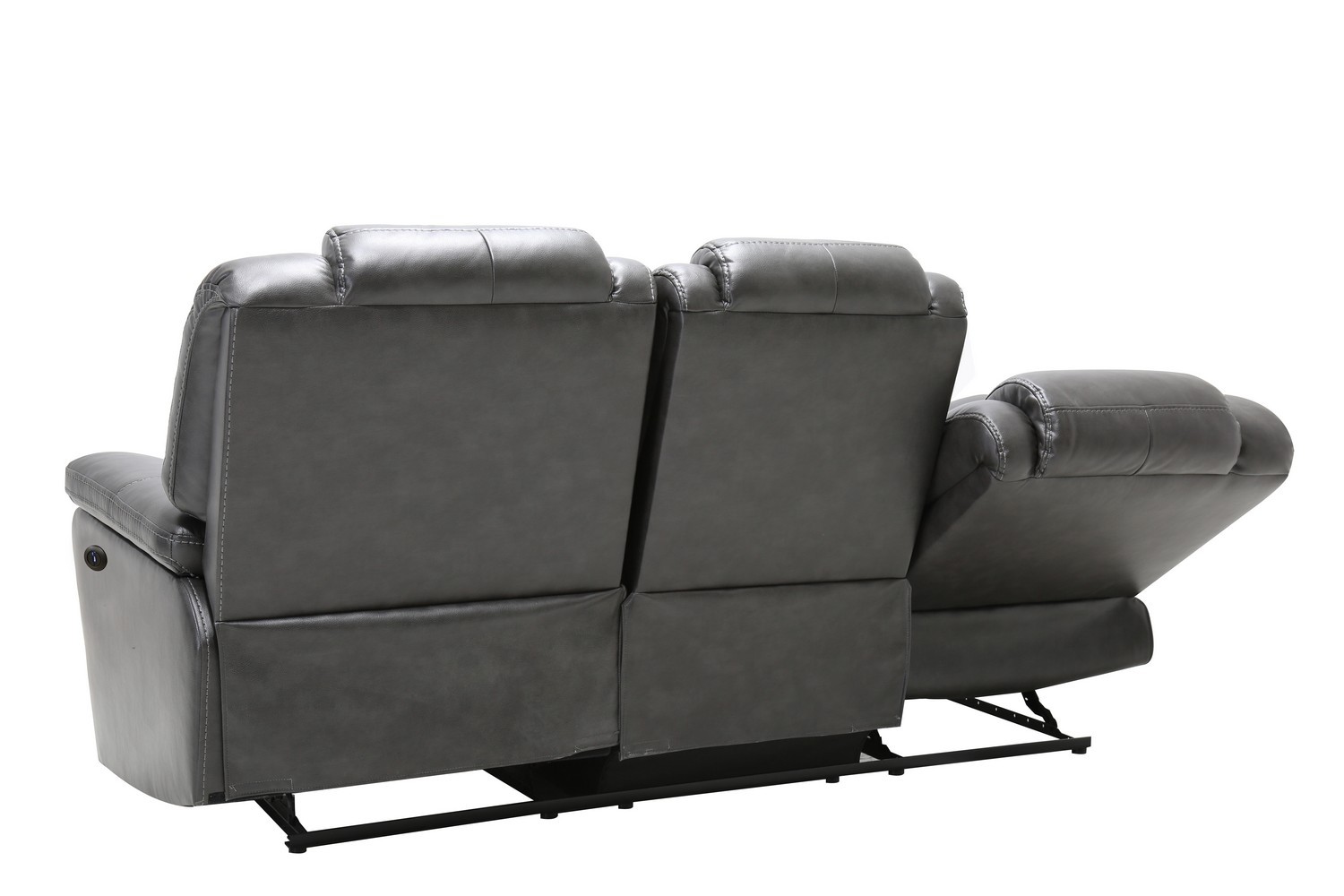 GUF - 7993 Power Reclining Sofa Set in Gray, Leather Air
