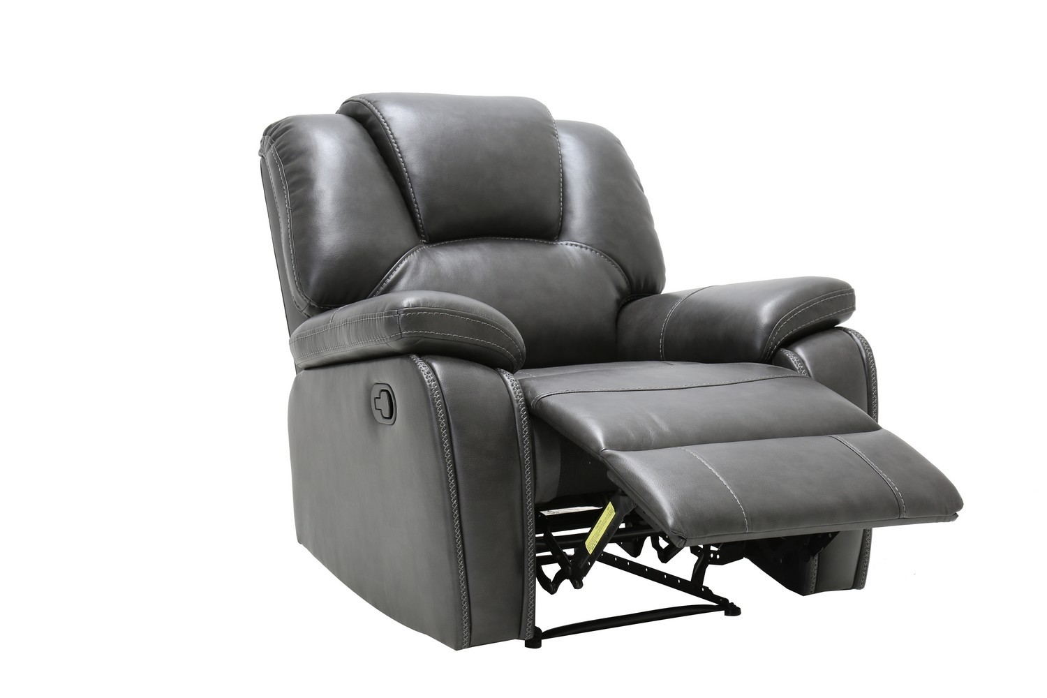 GUF - 7993 Armchair in Gray, Leather Air