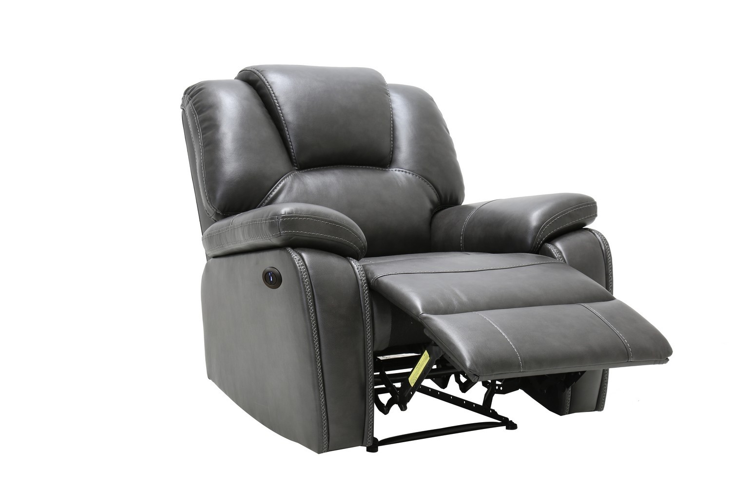 GUF - 7993 Power Reclining Chair in Gray, Leather Air