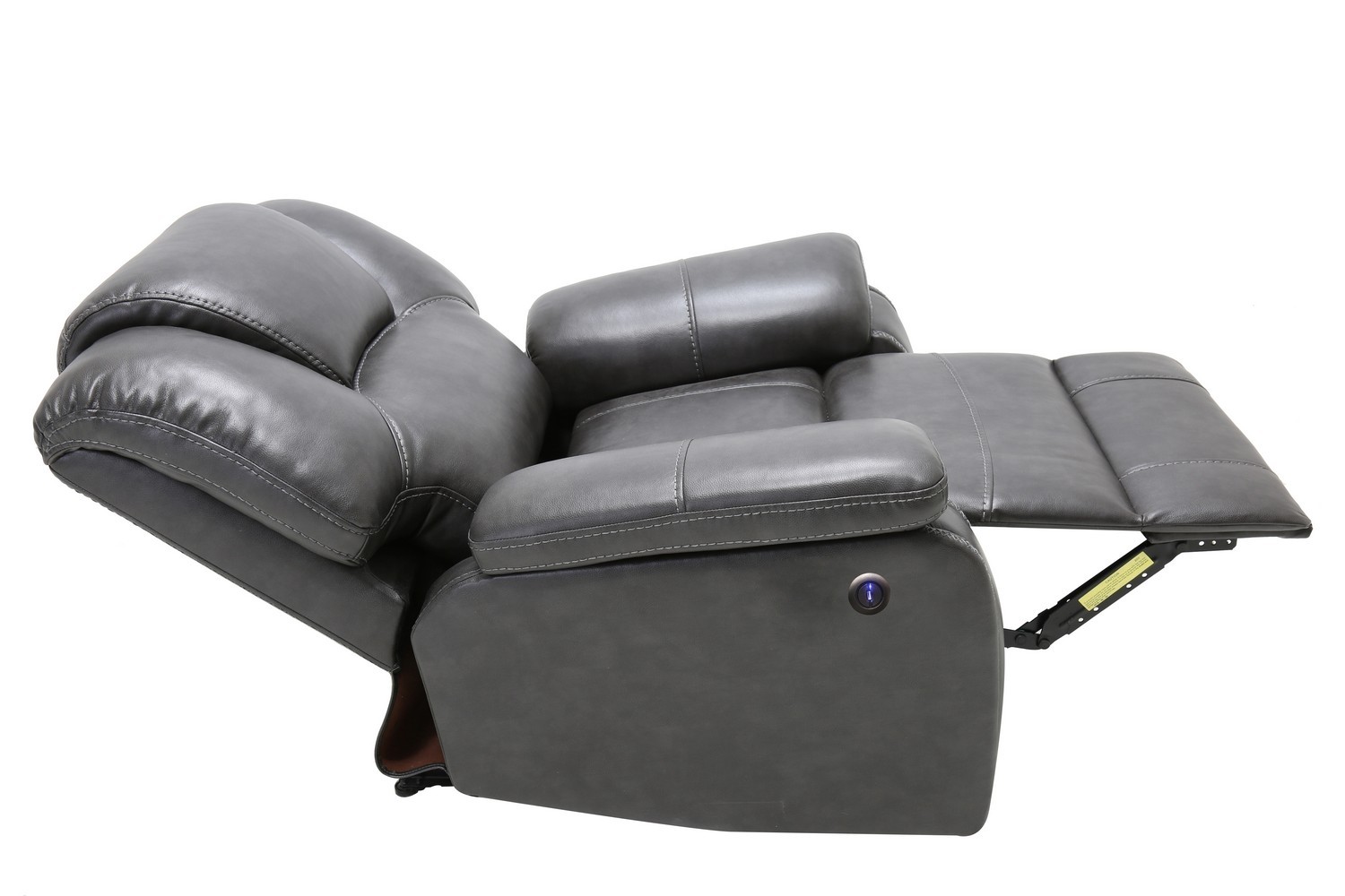 GUF - 7993 Power Reclining Chair in Gray, Leather Air