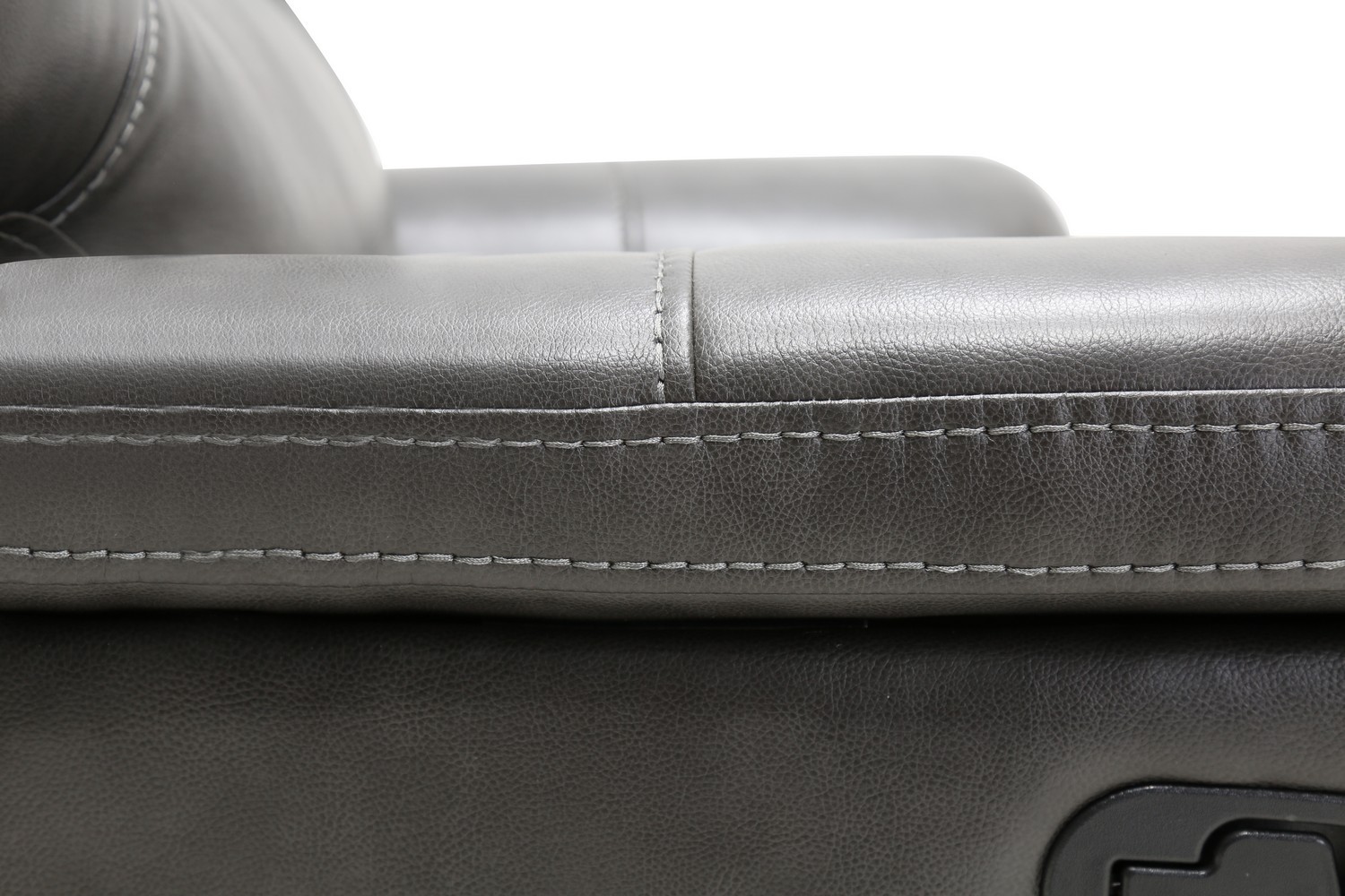 GUF - 7993 Armchair in Gray, Leather Air