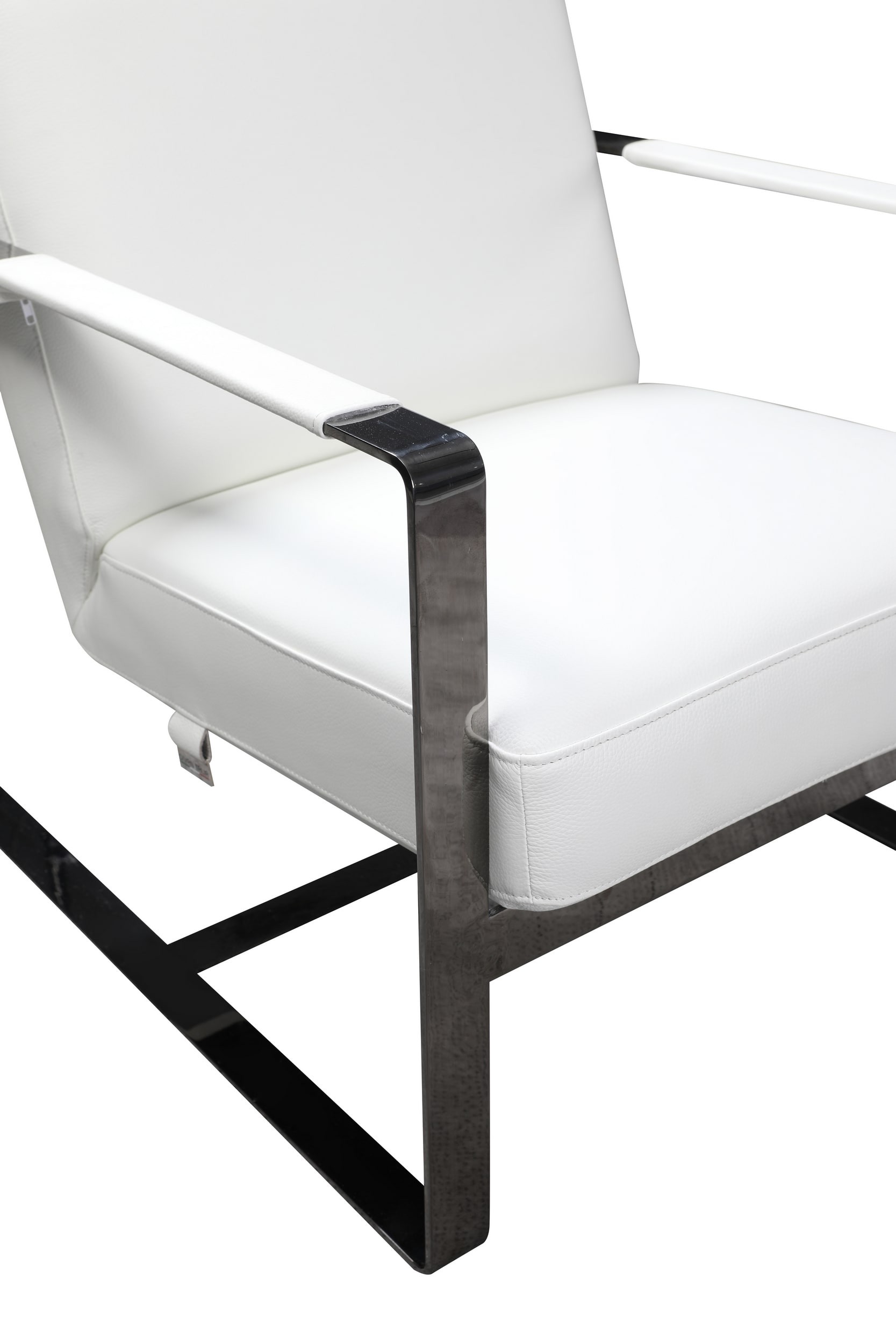 GUF C67 Accent Chair - White, Genuine Leather