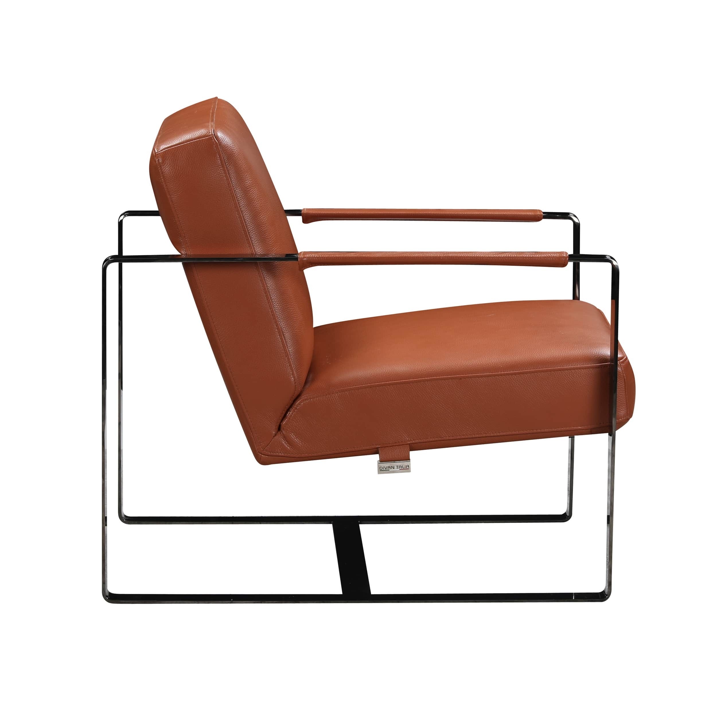 GUF C67 Accent Chair - Camel, Genuine Leather