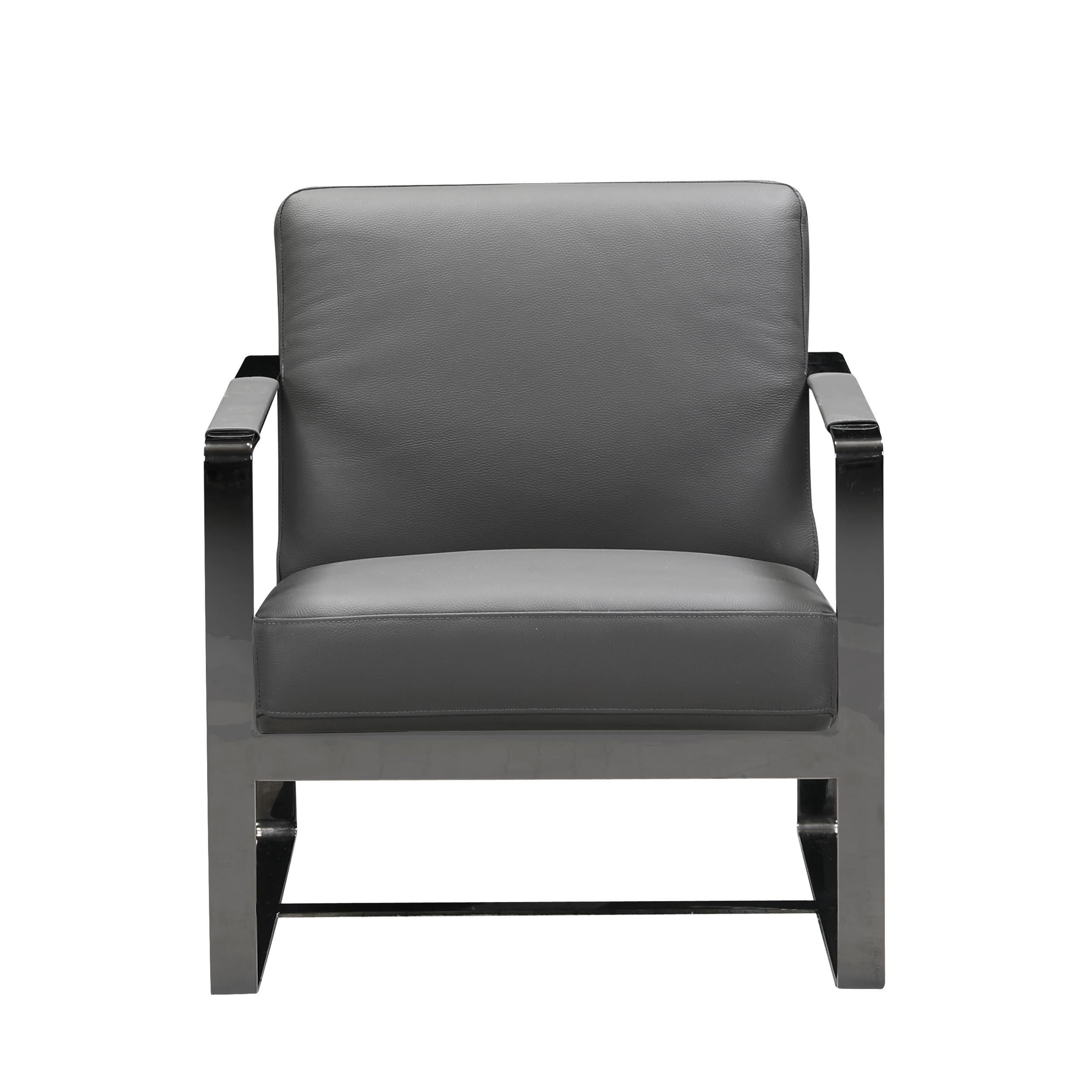GUF C67 Accent Chair - Dark Gray, Genuine Leather