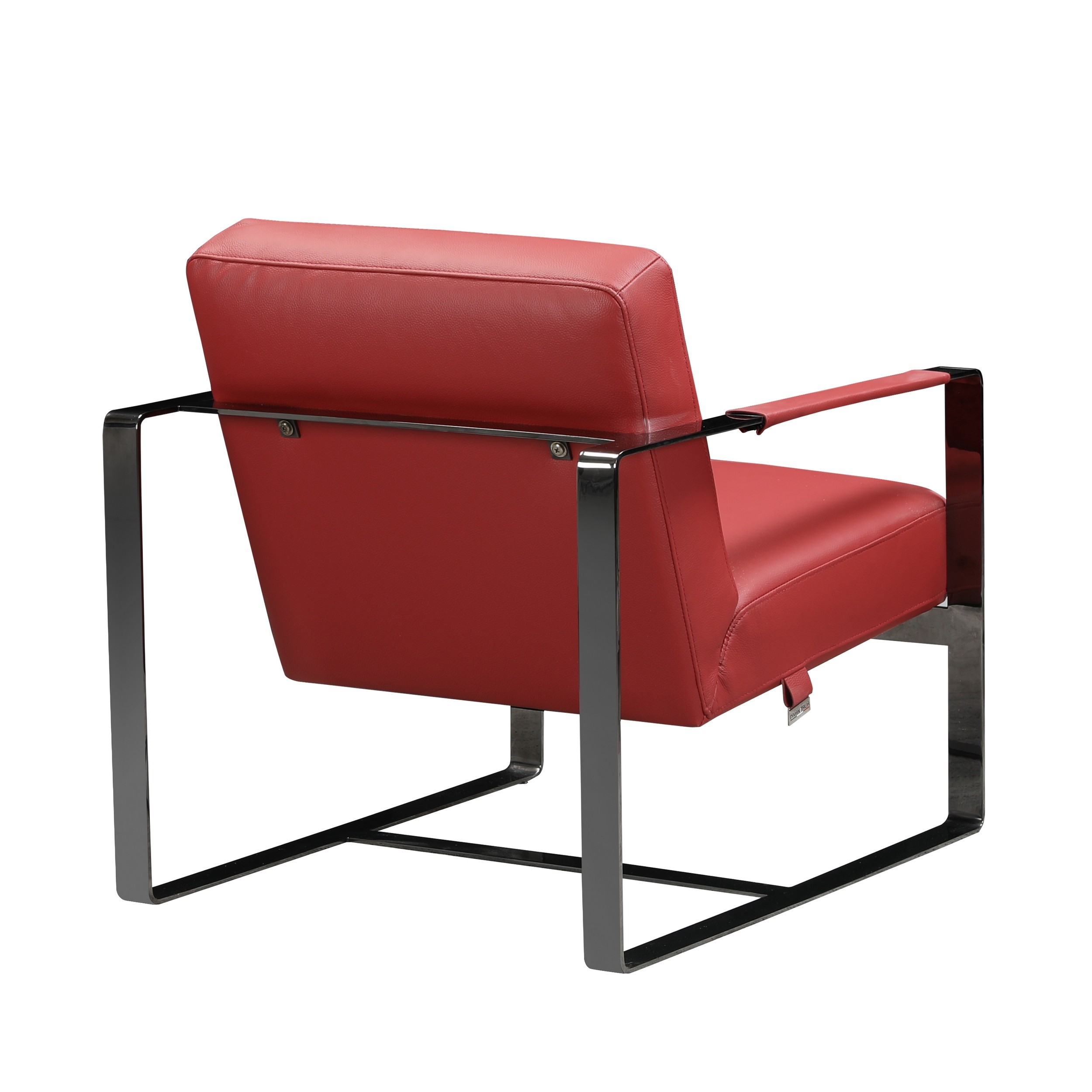 GUF C67 Accent Chair - Red, Genuine Leather