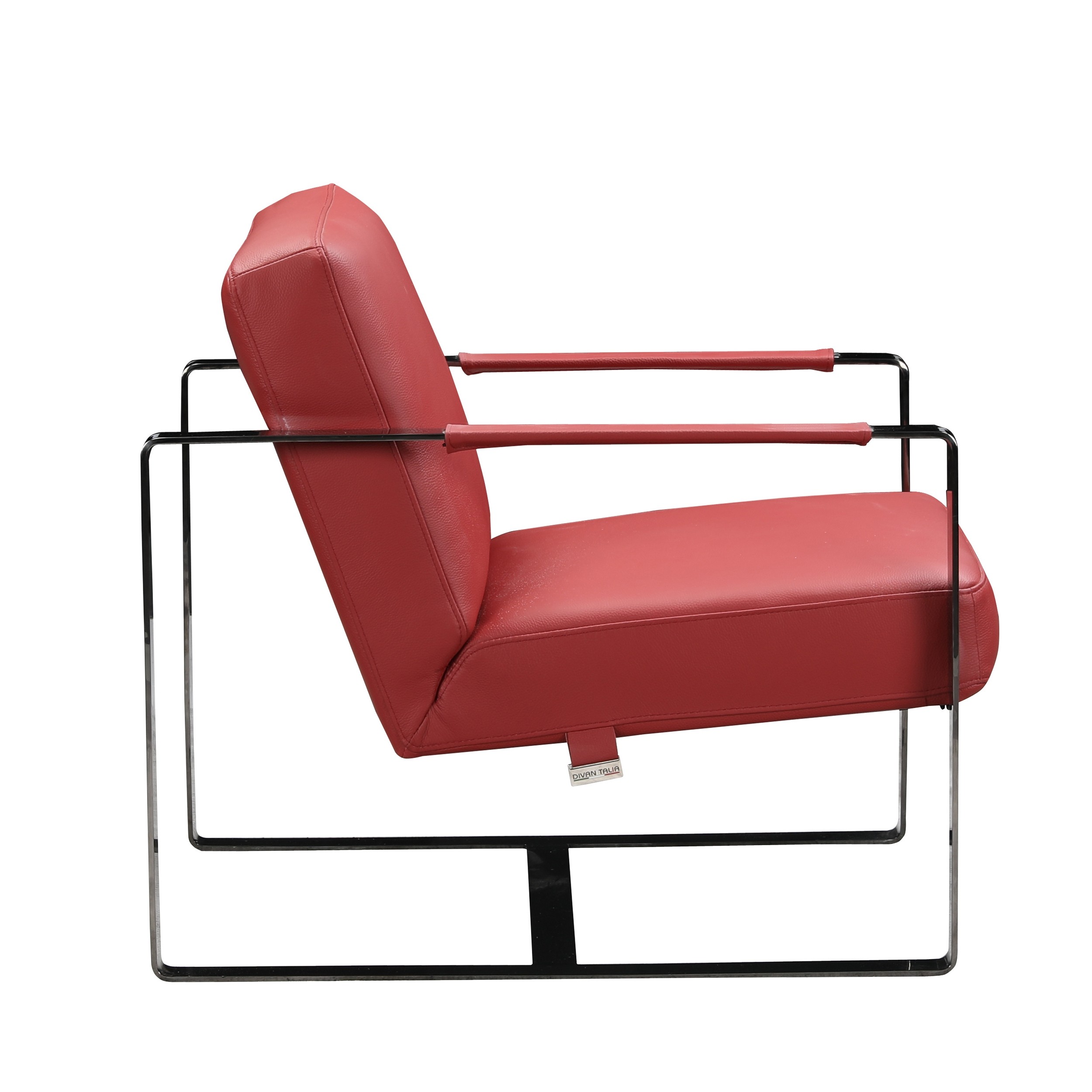 GUF C67 Accent Chair - Red, Genuine Leather