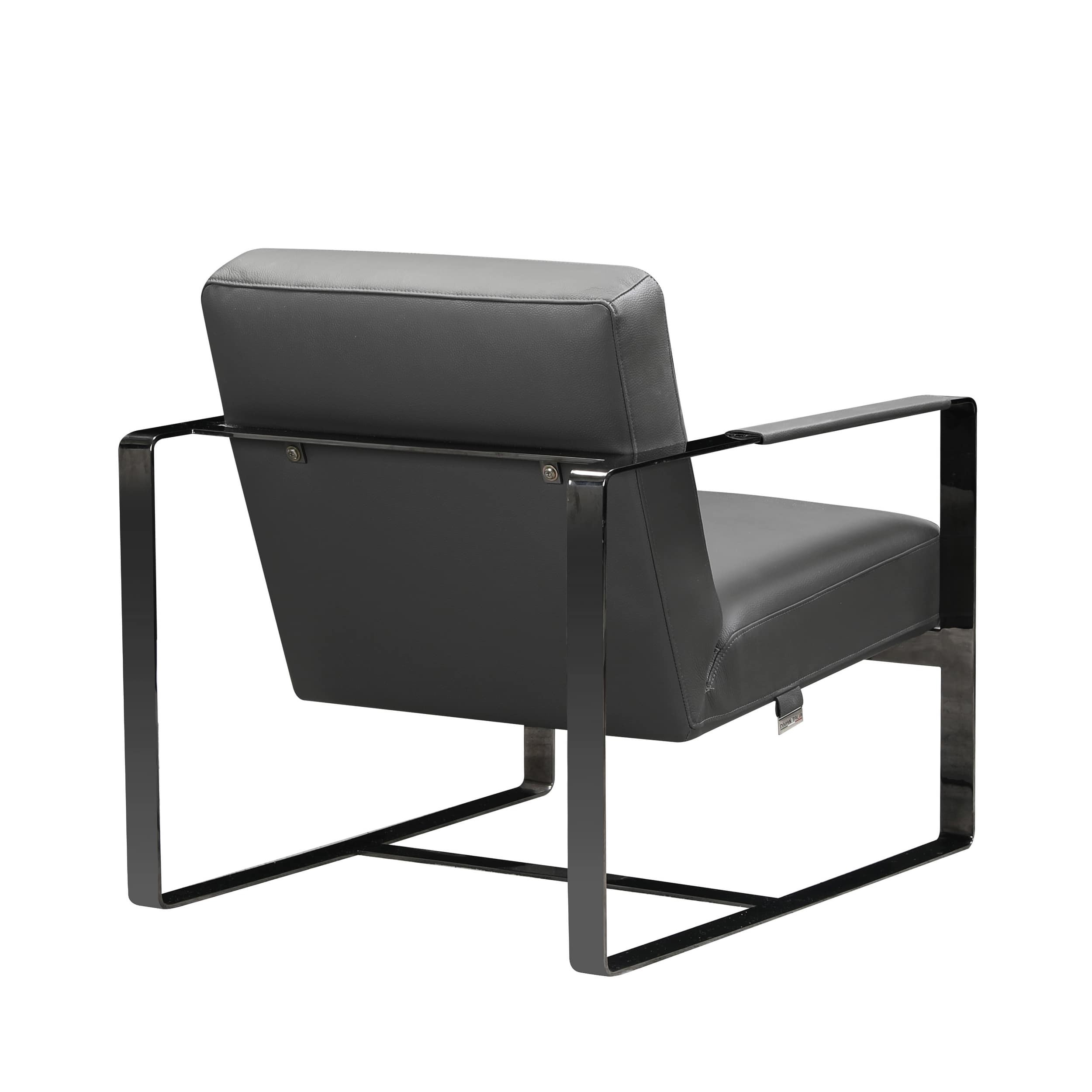 GUF C67 Accent Chair - Dark Gray, Genuine Leather