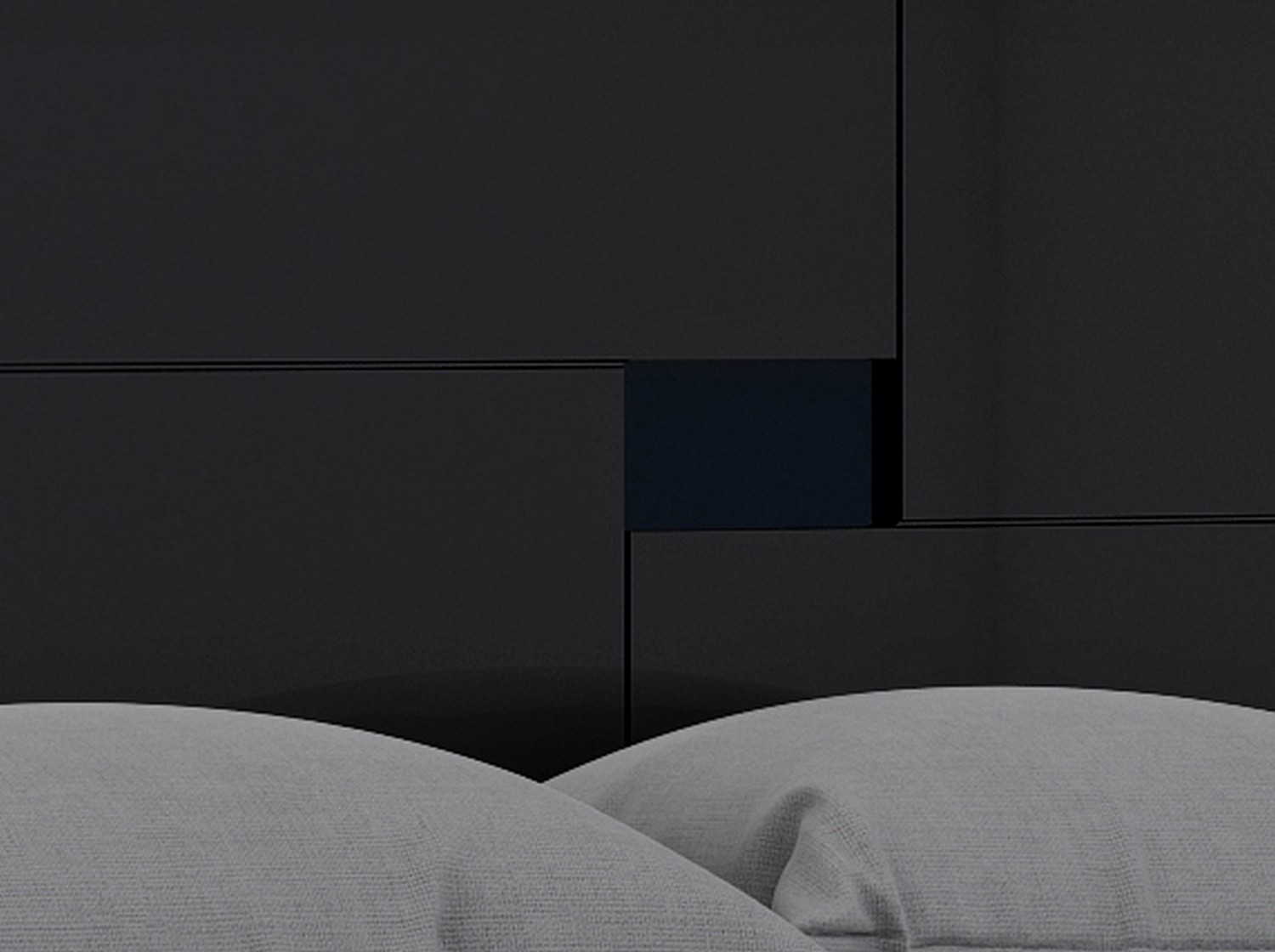 GUF Aria Queen Size Bed - Black