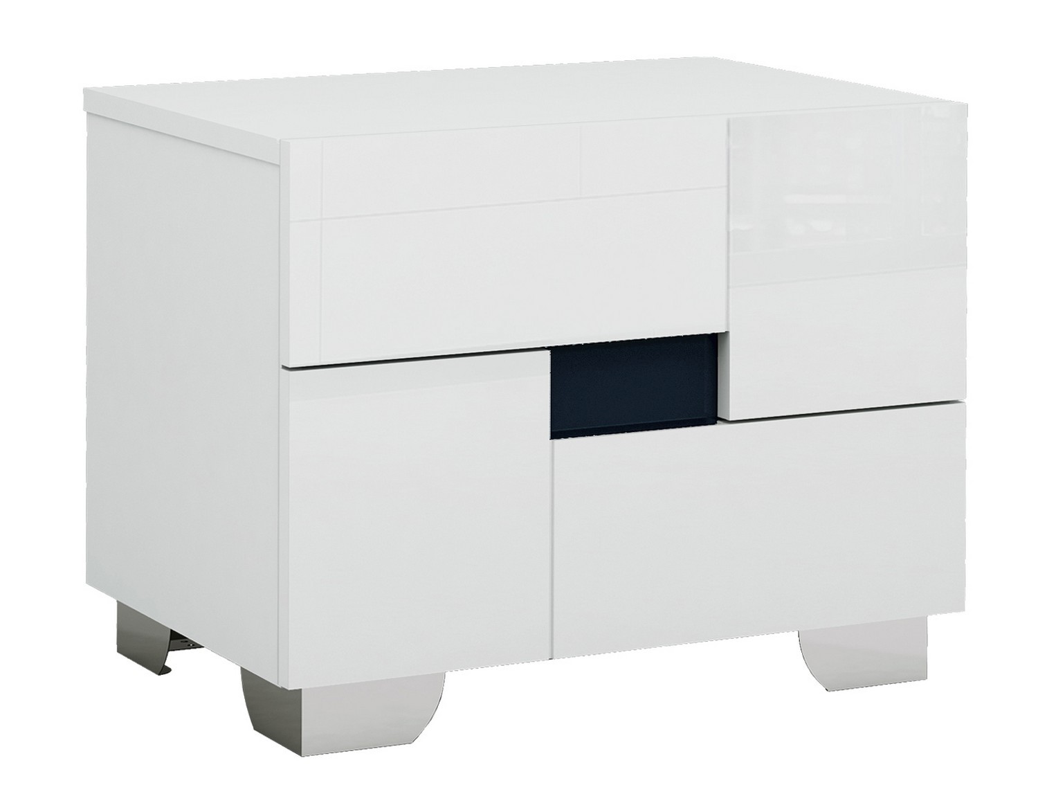 GUF Aria Queen Size Bedroom Set - White, 4 Pieces