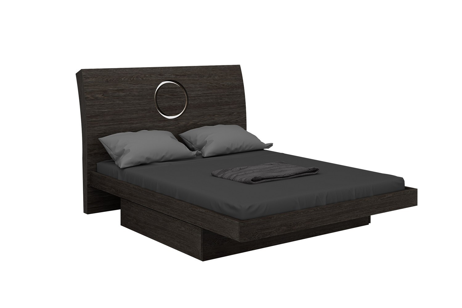 GUF Monte Carlo Queen Size Bedroom Set - Gray, 4 Pieces