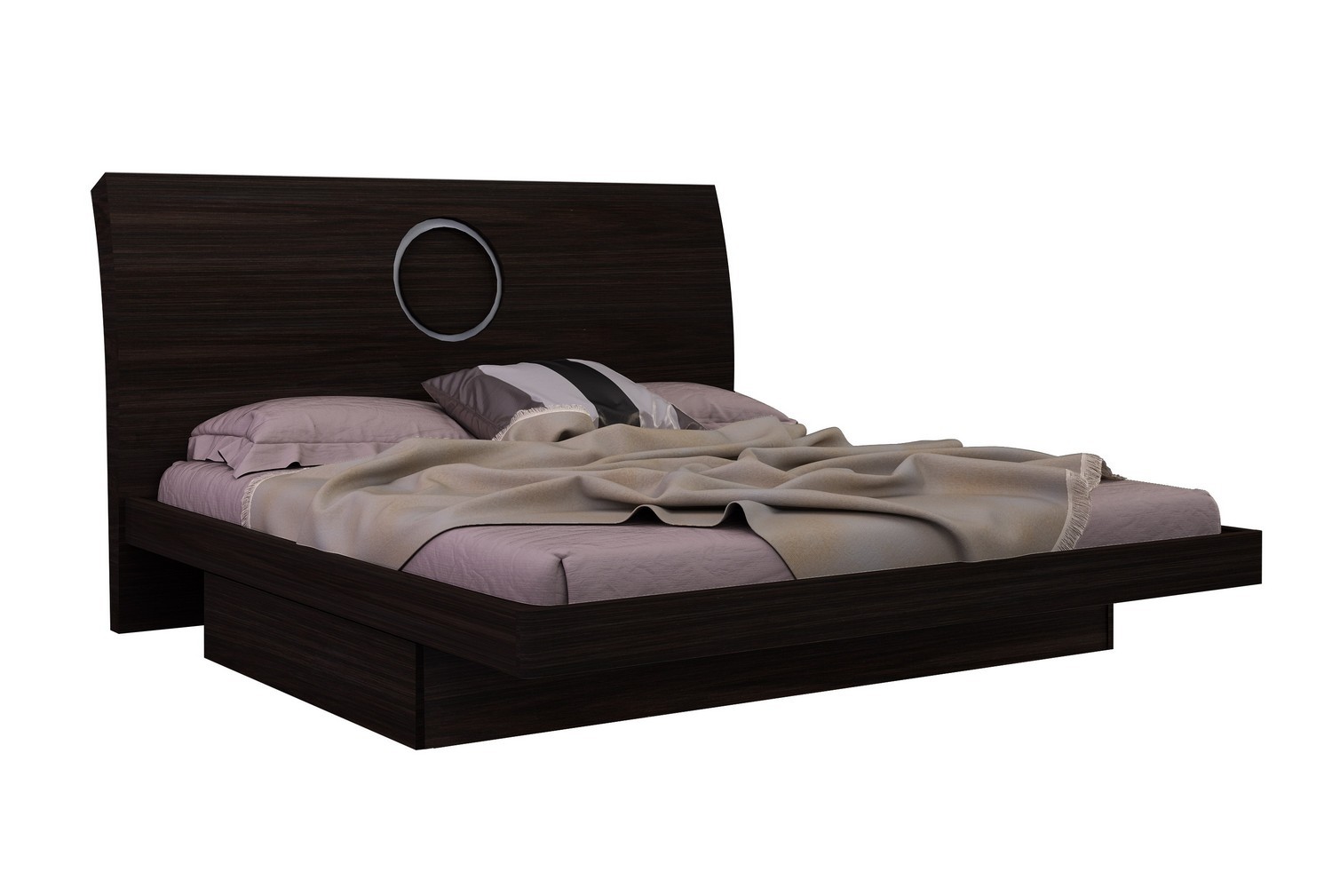 GUF Monte Carlo Queen Size Bedroom Set - Wenge, 4 Pieces