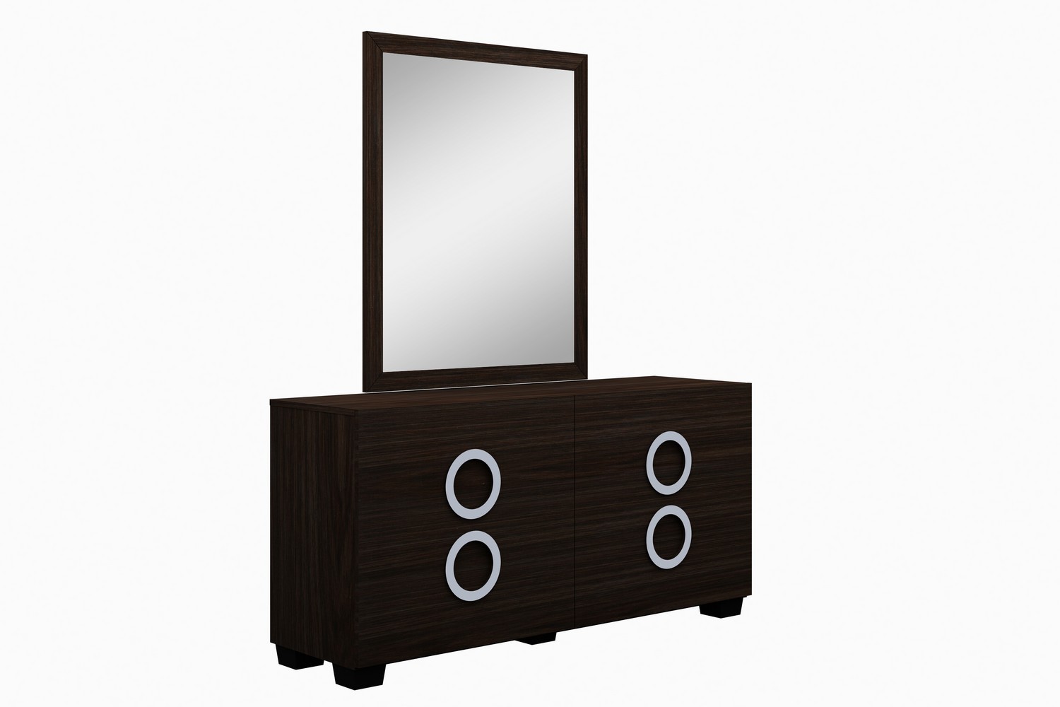 GUF Monte Carlo Queen Size Bedroom Set - Wenge, 4 Pieces