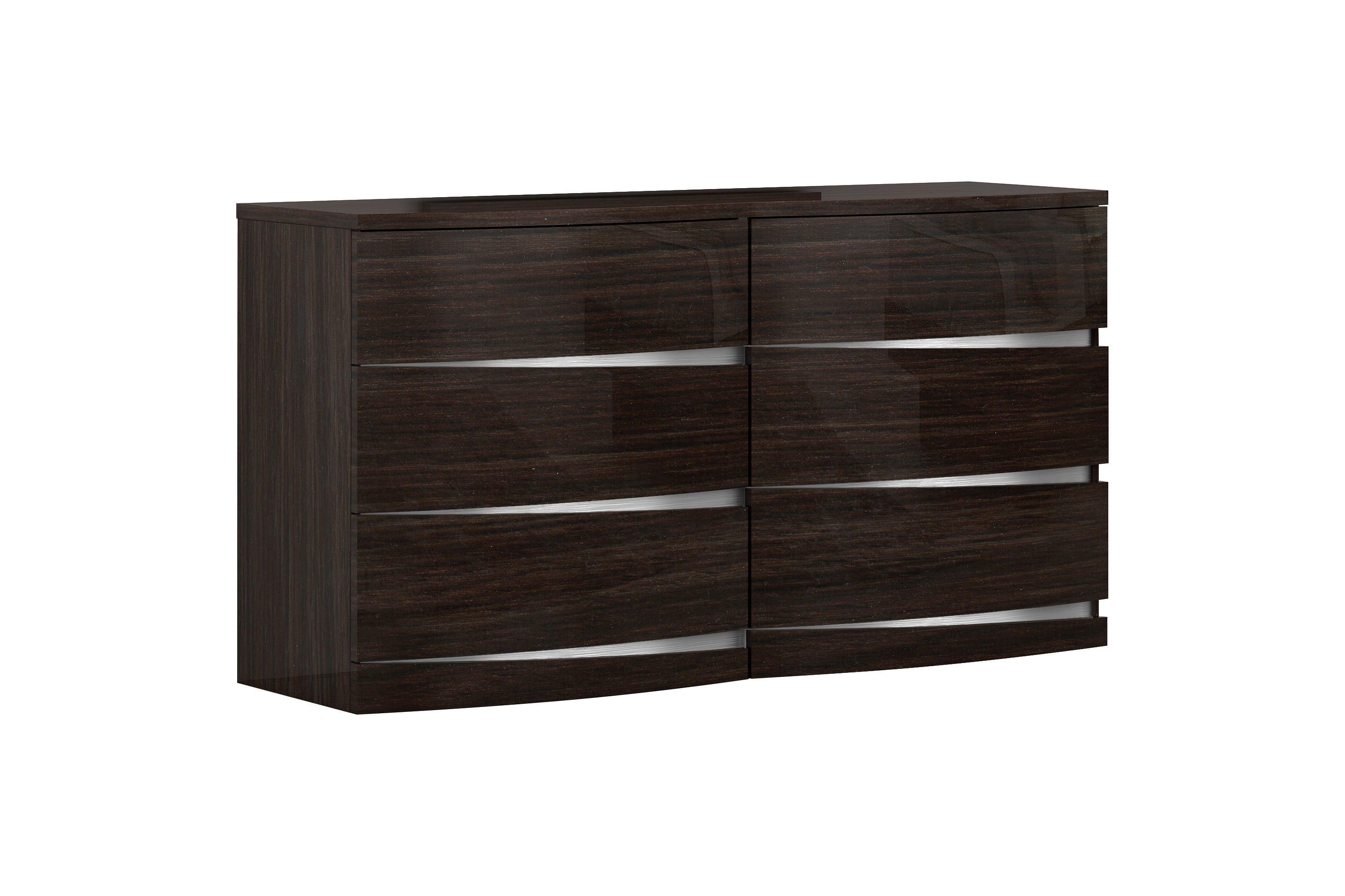 GUF Wynn Queen Size Bedroom Set - Wenge, 4 Pieces
