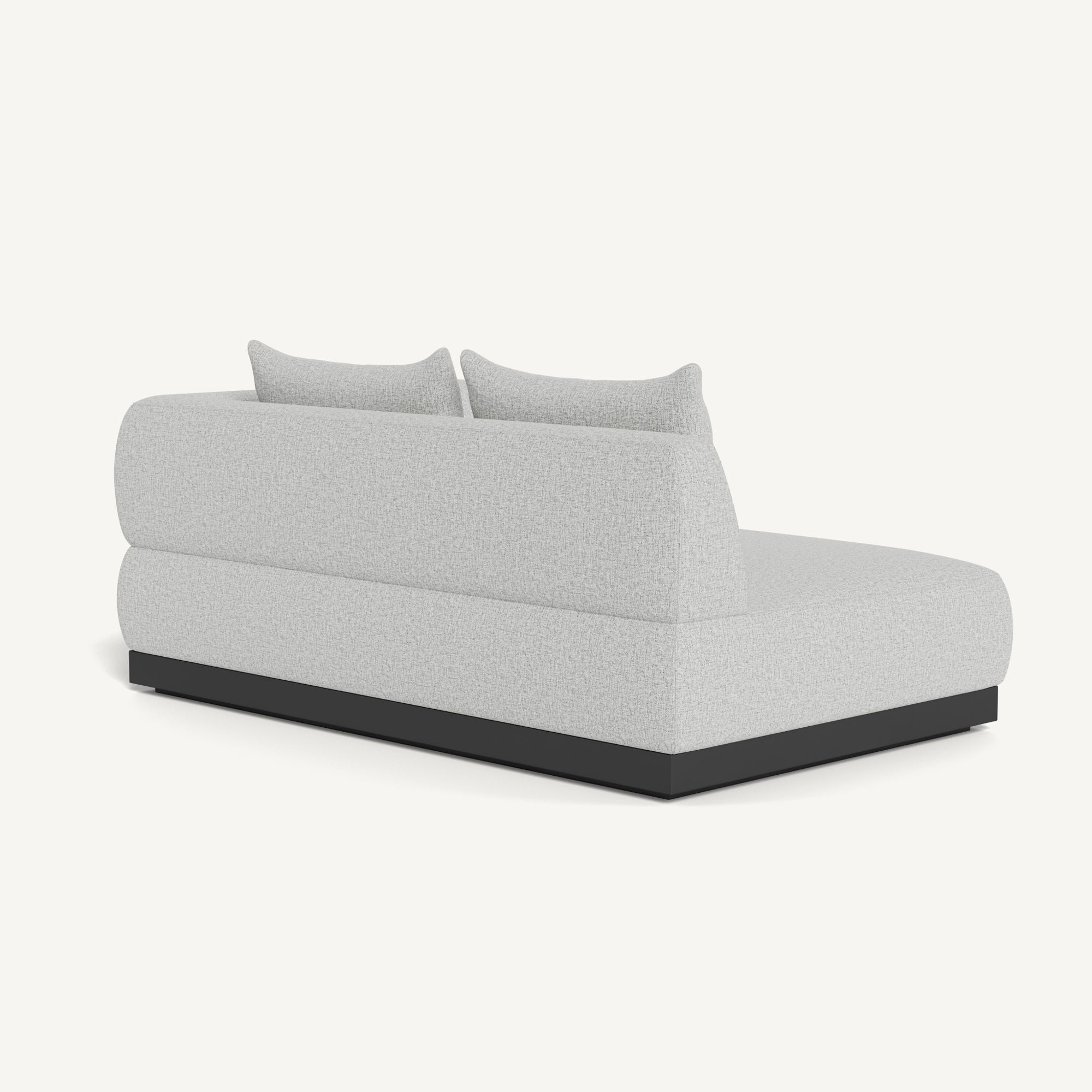 Harbour Amalfi 2 Seat 1 Arm Right - Aluminum Asteroid, Copacabana Sand