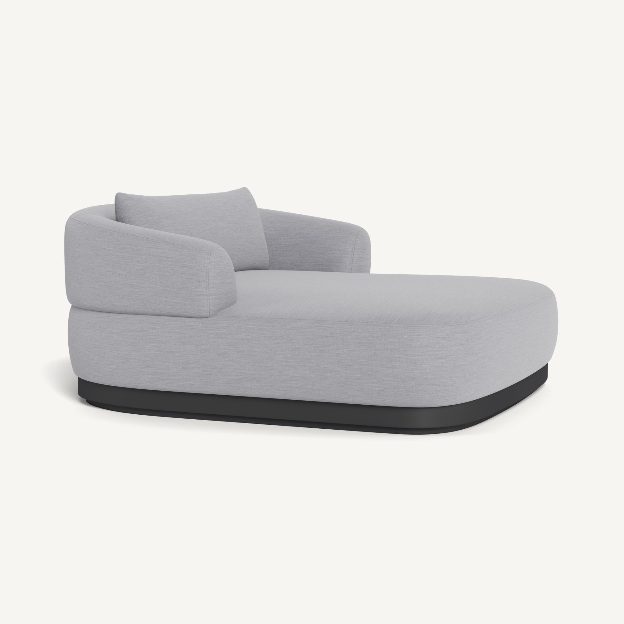 Harbour Amalfi Daybed - Aluminum Asteroid / Panama Cloud