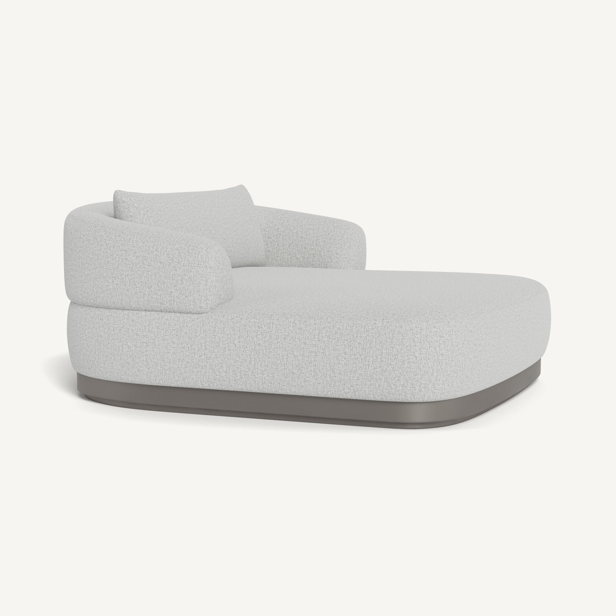 Harbour Amalfi Daybed - Aluminum Taupe / Copacabana Sand