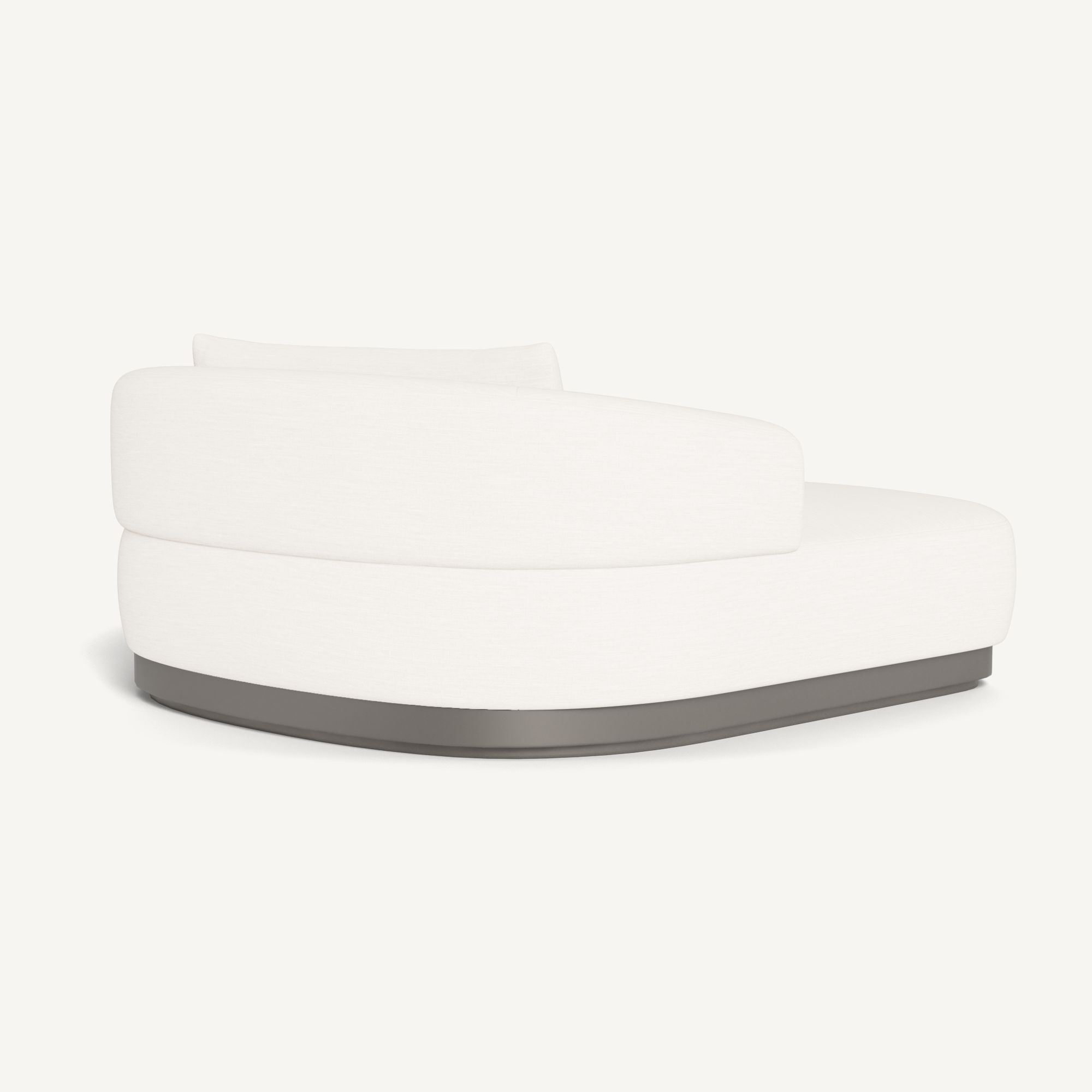 Harbour Amalfi Daybed - Aluminum Taupe / Panama Blanco