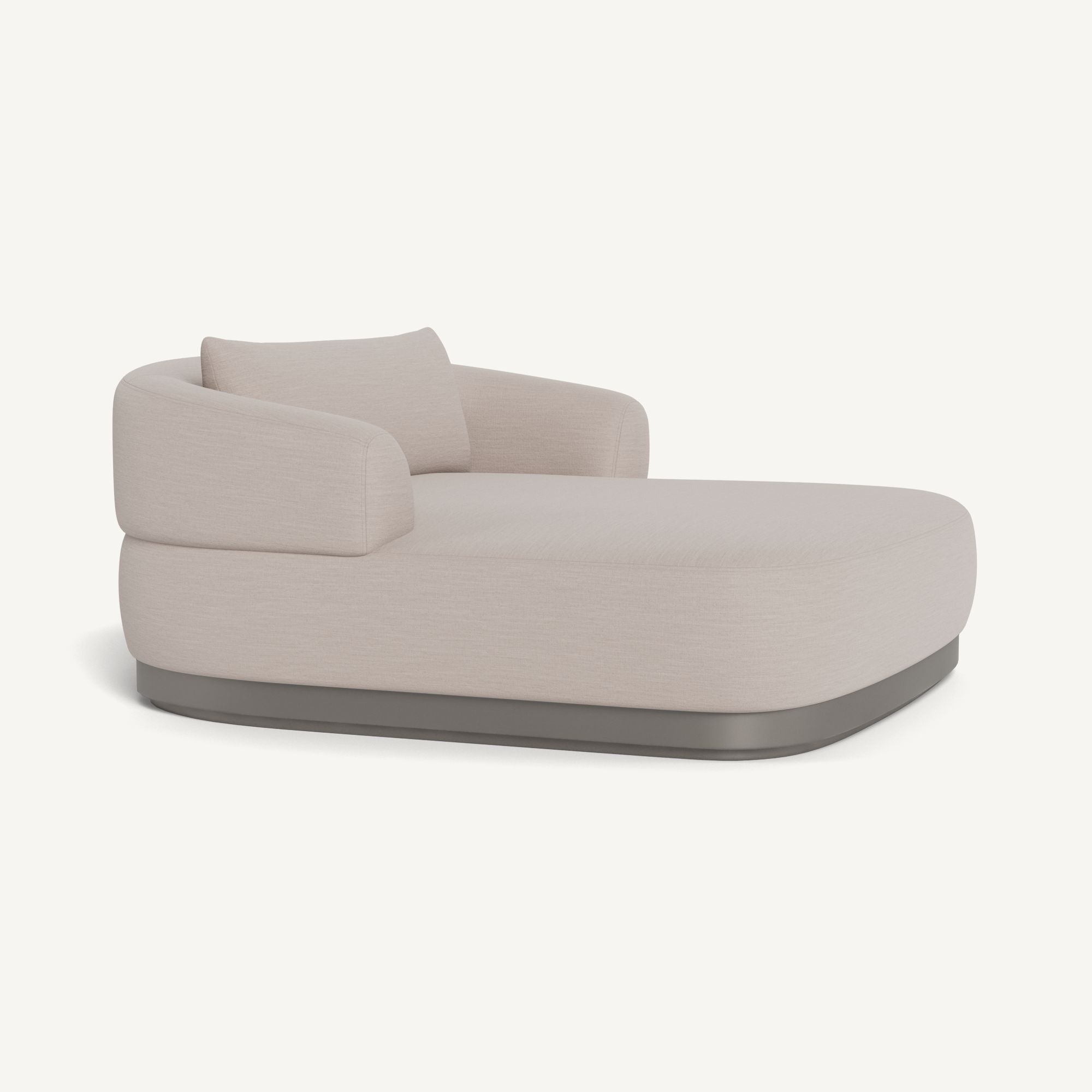 Harbour Amalfi Daybed - Aluminum Taupe / Panama Marble