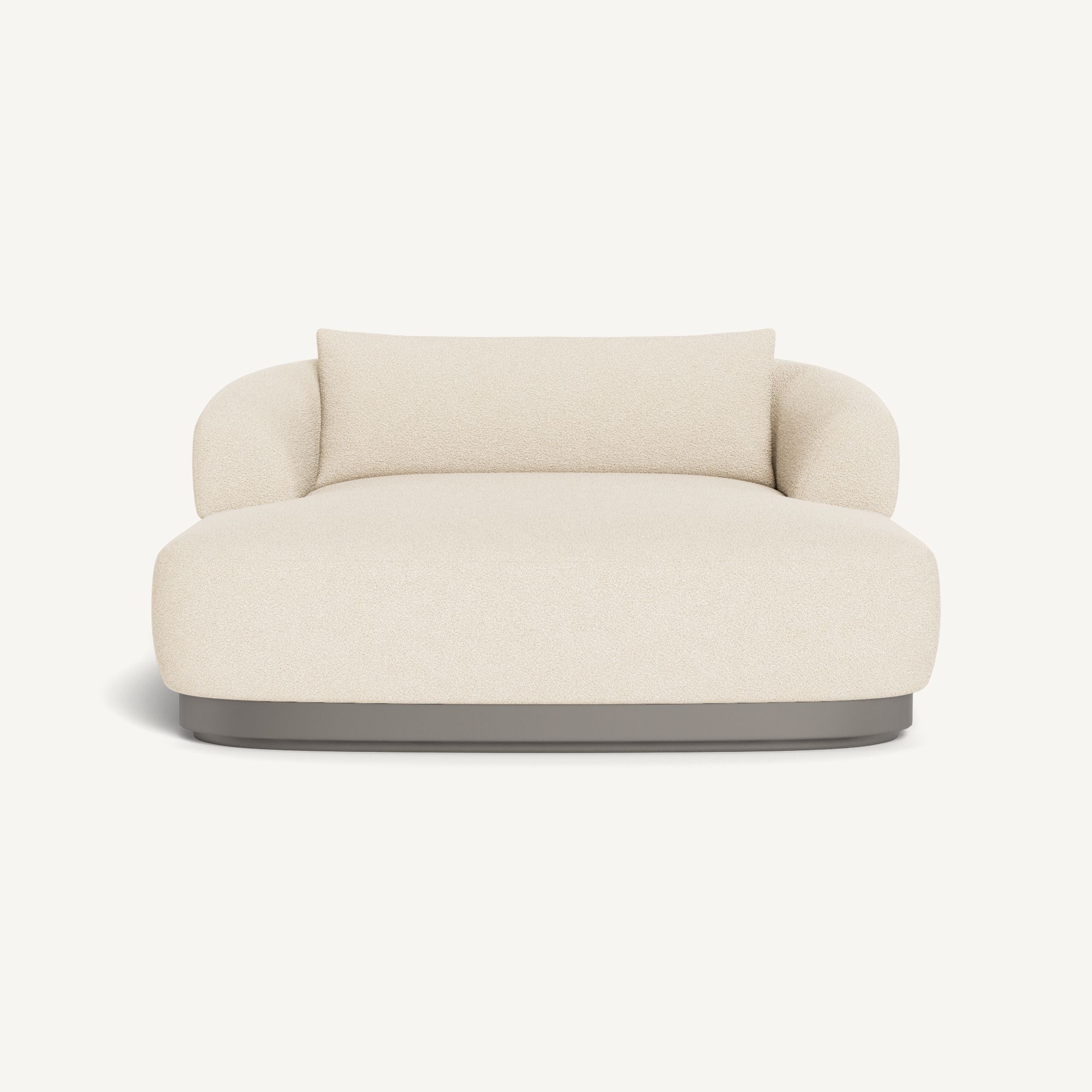 Harbour Amalfi Daybed - Aluminum Taupe / Riviera Sand