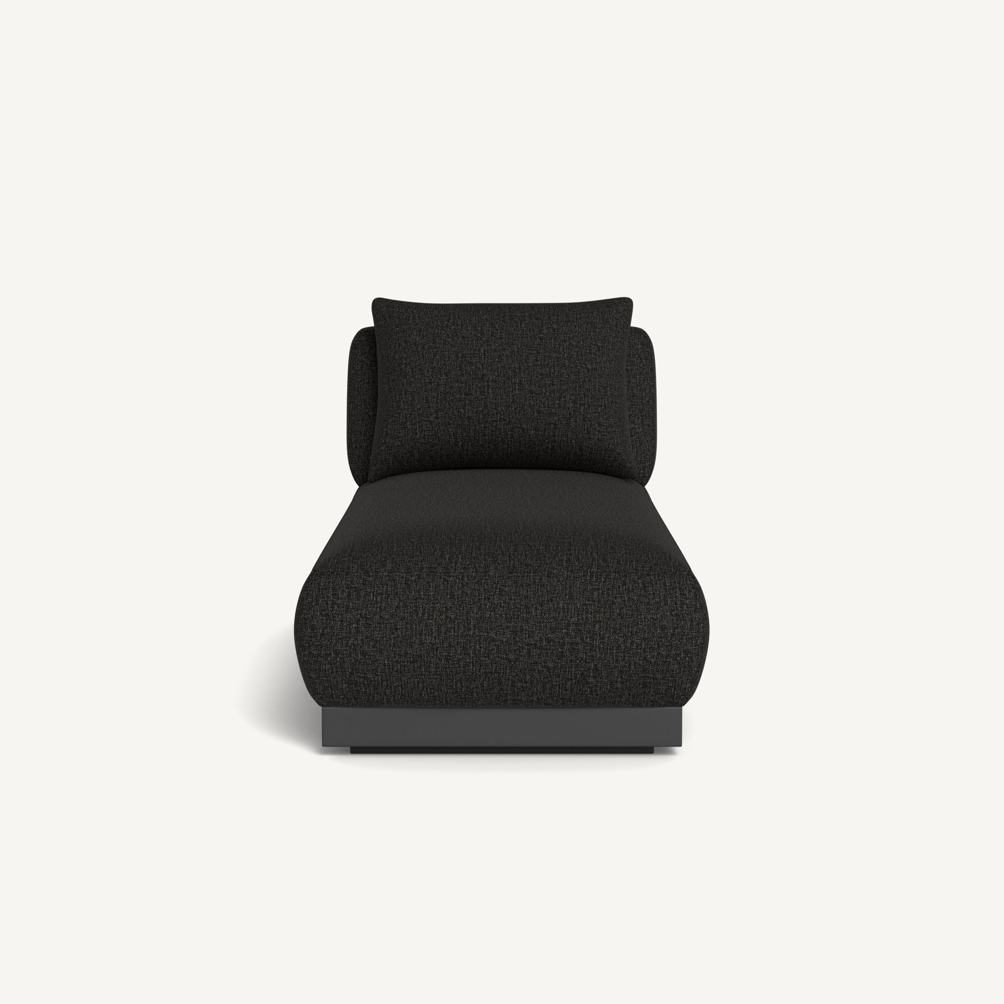 Harbour Amalfi Armless Chaise - Aluminum Asteroid / Copacabana Midnight
