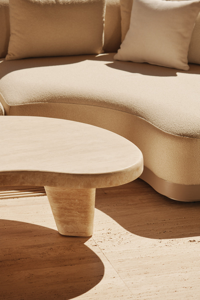 Harbour Amalfi Armless Chaise - Aluminum Asteroid / Copacabana Sand