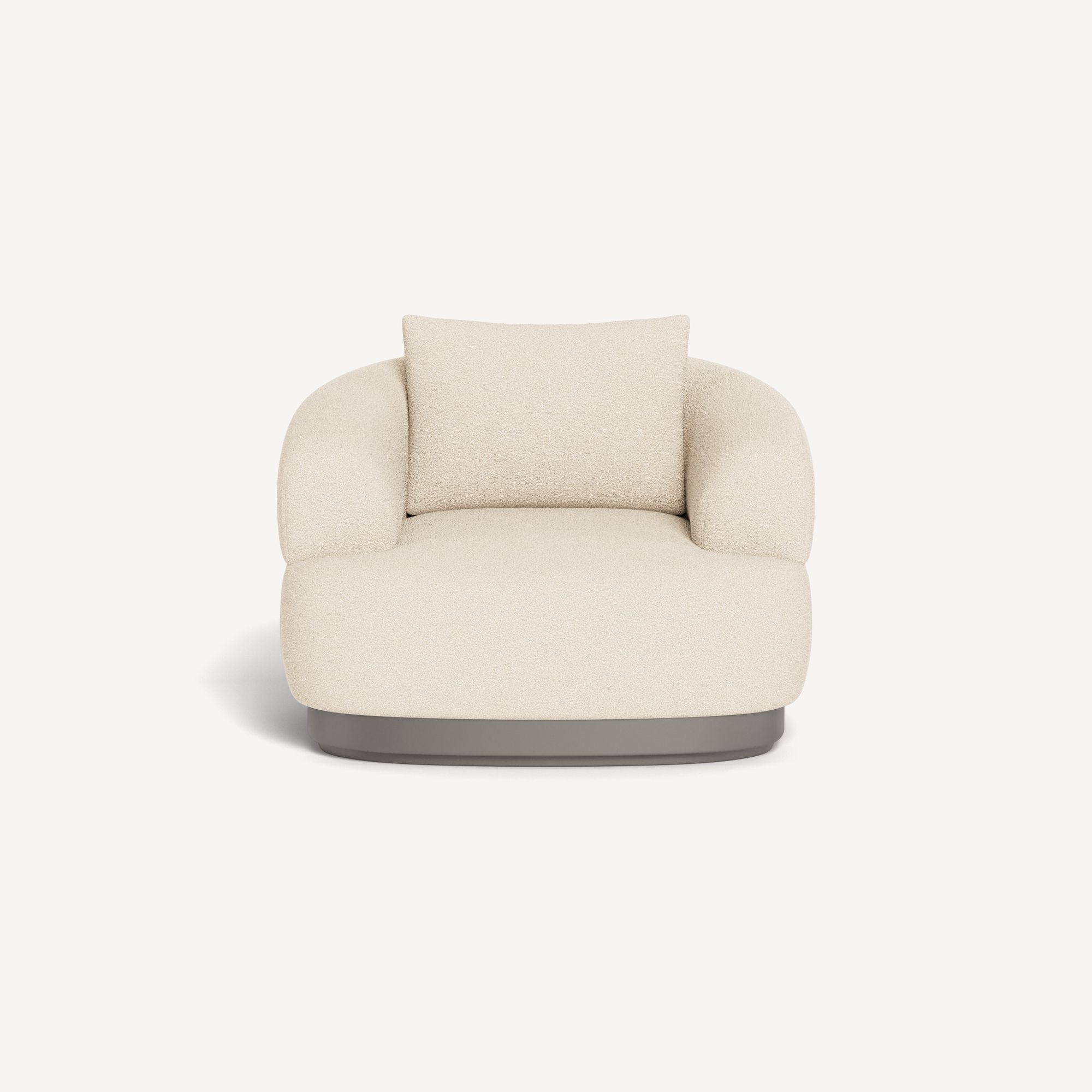 Harbour Amalfi Lounge Chair - Aluminum Taupe / Riviera Sand