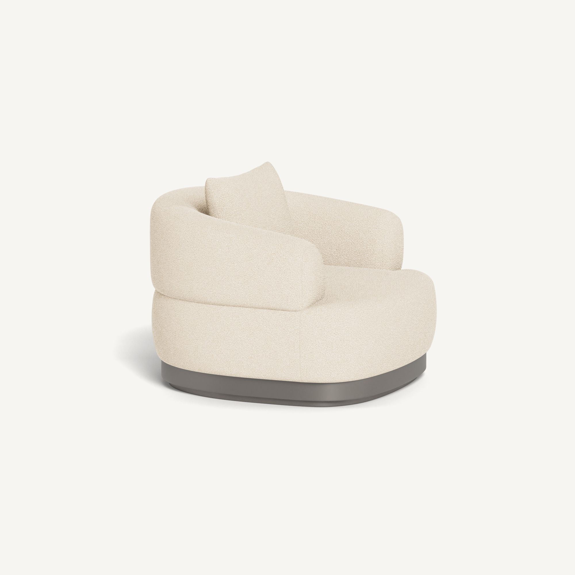 Harbour Amalfi Lounge Chair - Aluminum Taupe / Riviera Sand